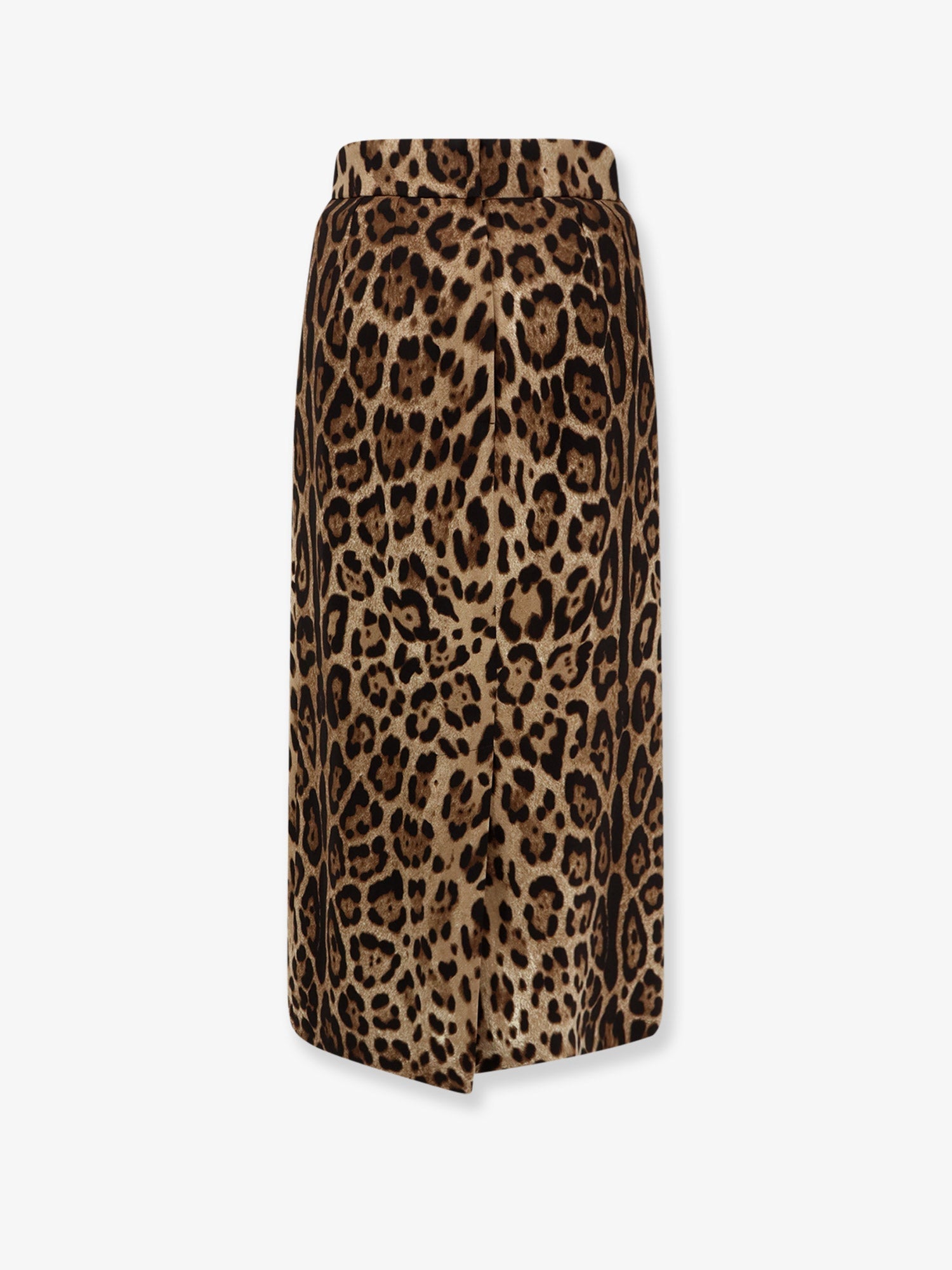 Dolce & Gabbana Women Stretch Viscose Longuette Skirt With Animal Print DOLCE & GABBANA