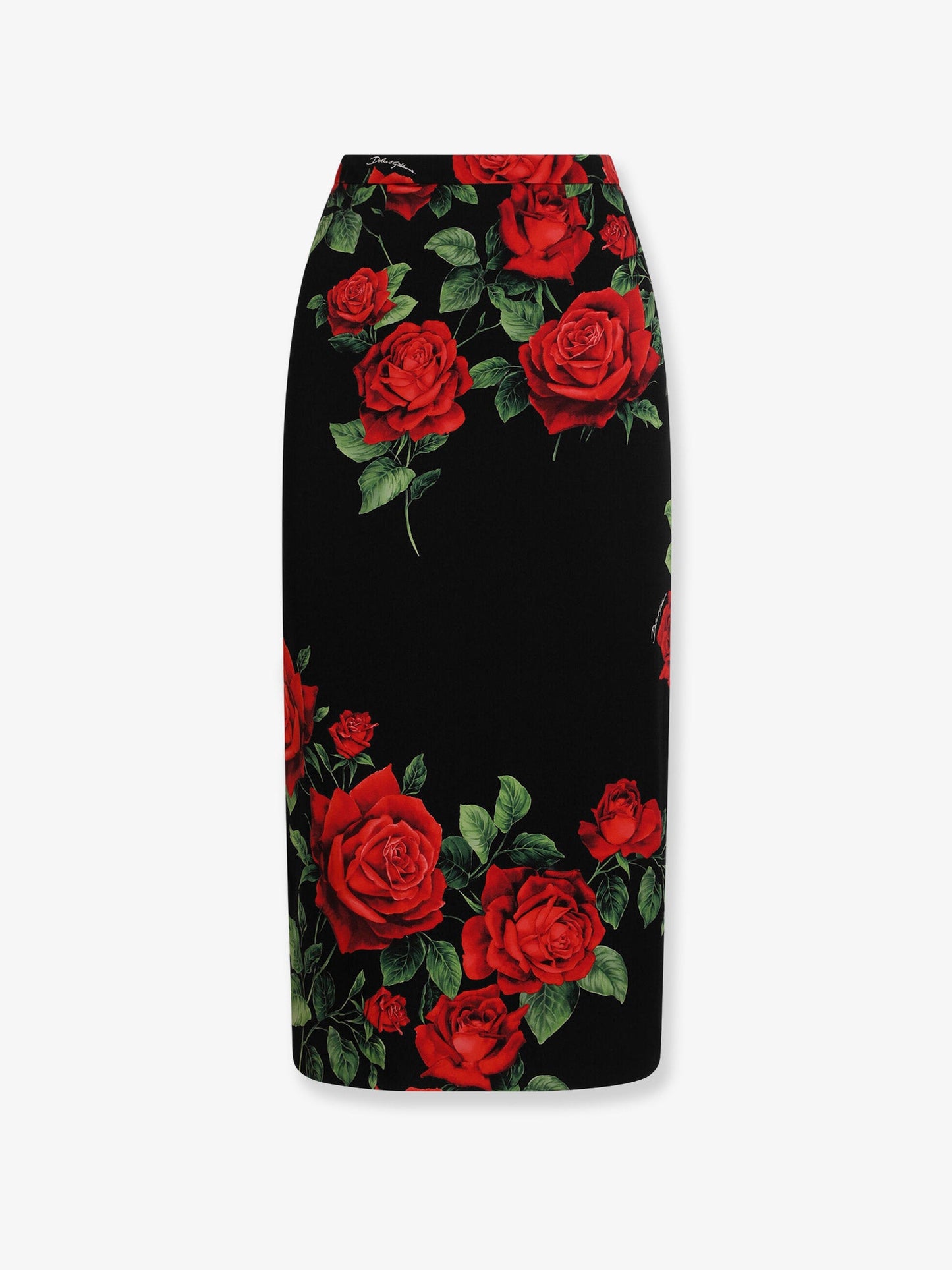 Dolce & Gabbana Women Stretch Silk Midi Skirt DOLCE & GABBANA