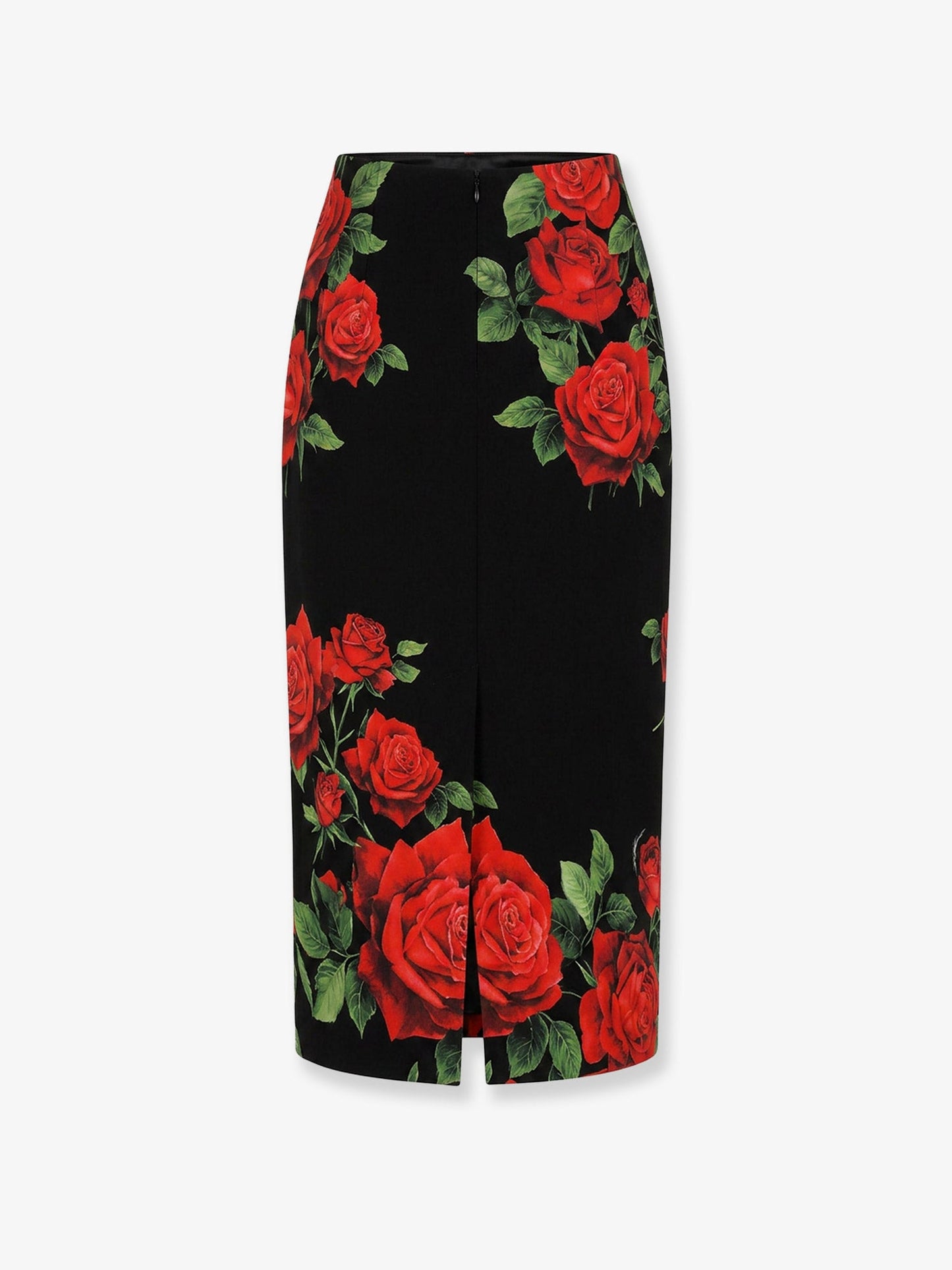 Dolce & Gabbana Women Stretch Silk Midi Skirt DOLCE & GABBANA