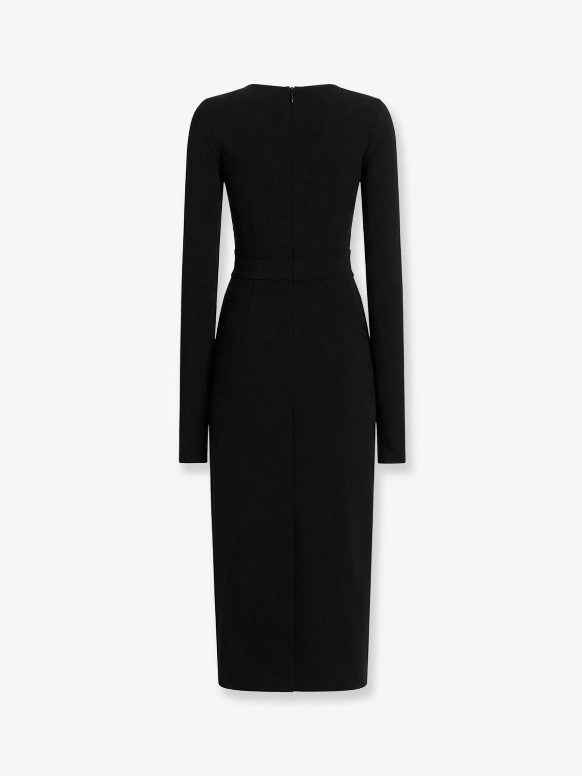 Dolce & Gabbana Women Long Jersey Dress With Side Drape DOLCE & GABBANA