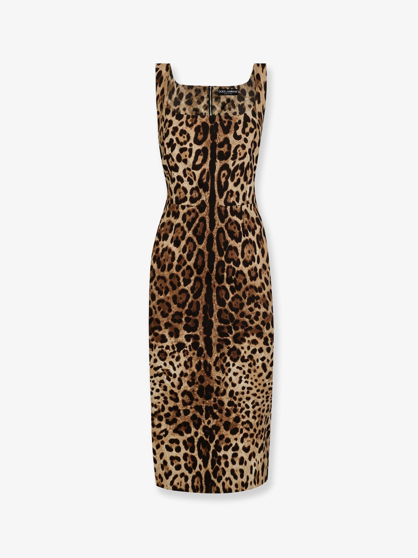 Dolce & Gabbana Women Midi Dress With Animal Print DOLCE & GABBANA
