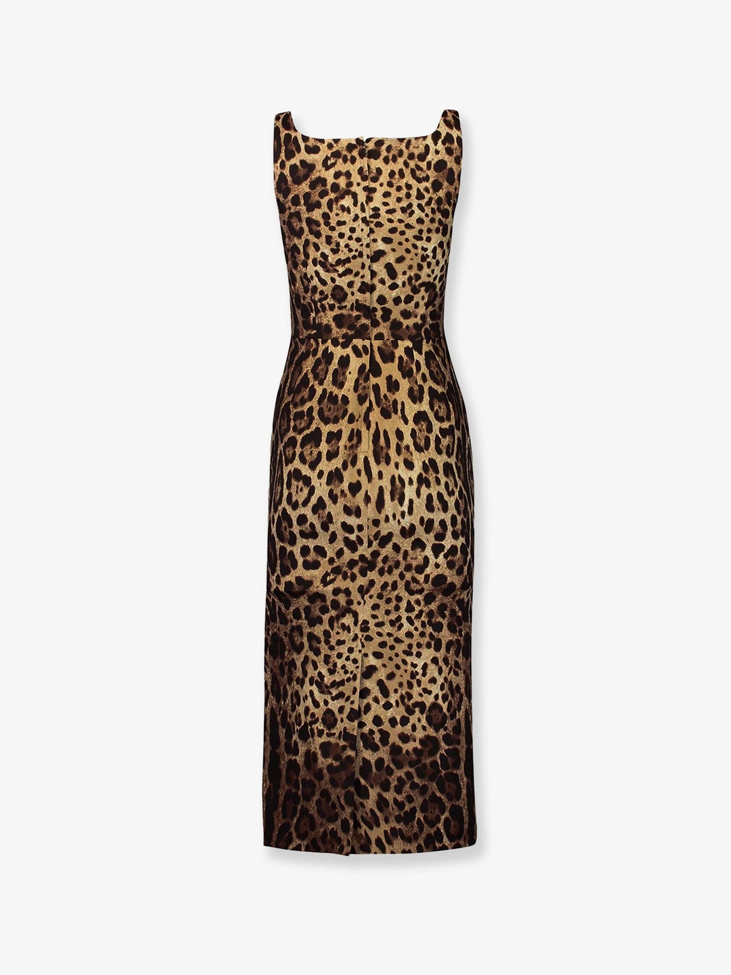 Dolce & Gabbana Women Midi Dress With Animal Print DOLCE & GABBANA