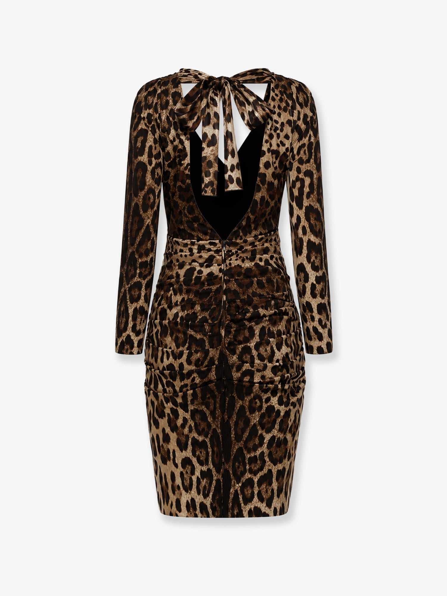 Dolce & Gabbana Women Leopard Print Short Charmeuse Dress DOLCE & GABBANA