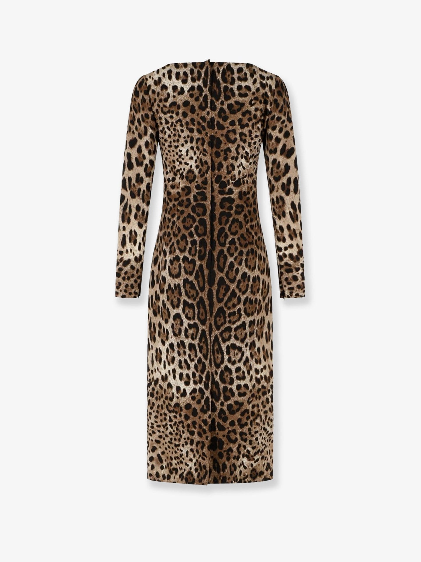 Dolce & Gabbana Women Midi Dress With Animal Print DOLCE & GABBANA