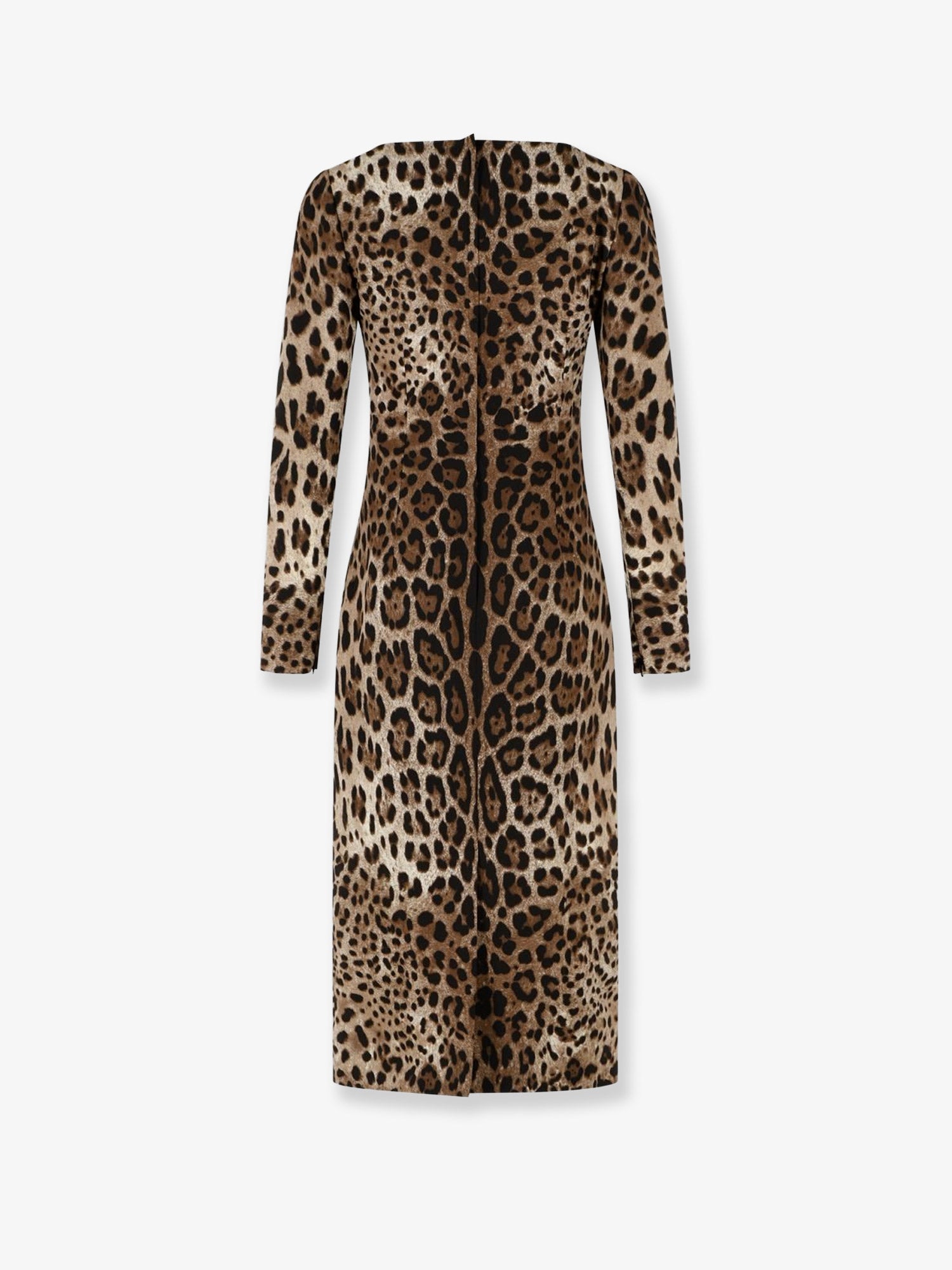 Dolce & Gabbana Women Midi Dress With Animal Print DOLCE & GABBANA