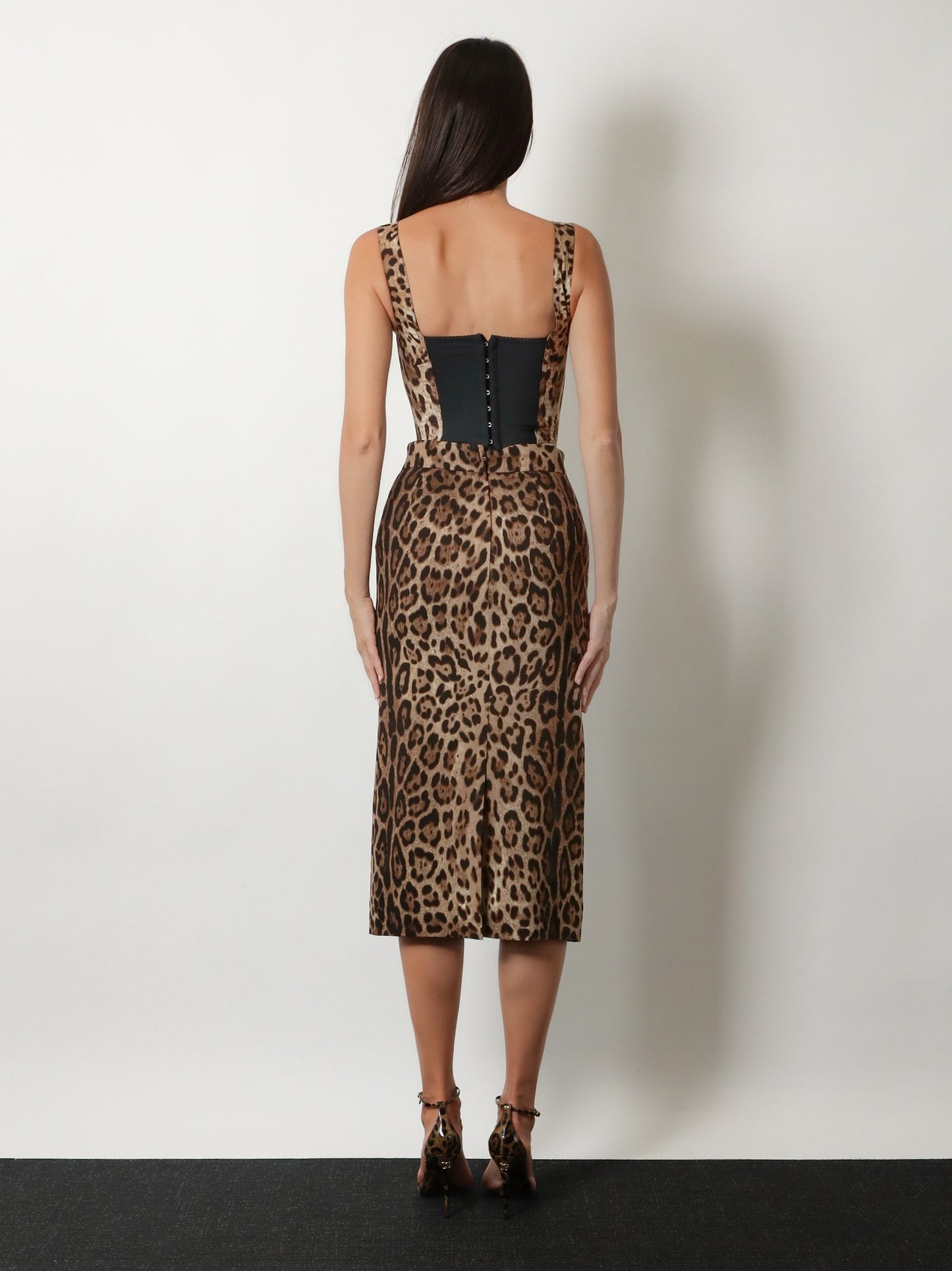 Dolce & Gabbana Women Cotton Blend Top With Animal Print DOLCE & GABBANA