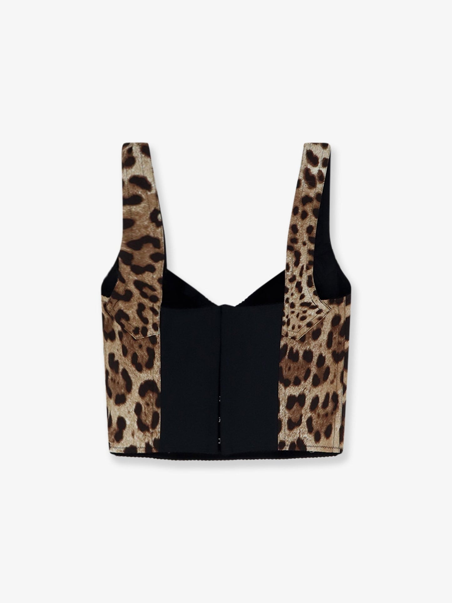 Dolce & Gabbana Women Cotton Blend Top With Animal Print DOLCE & GABBANA