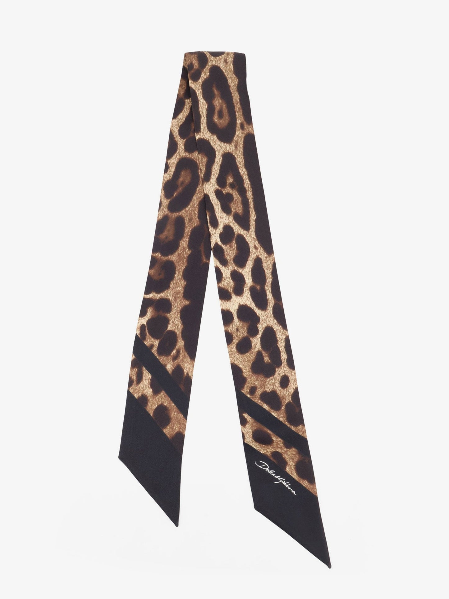 Dolce & Gabbana Women Silk Bandeau With Animal Print DOLCE & GABBANA