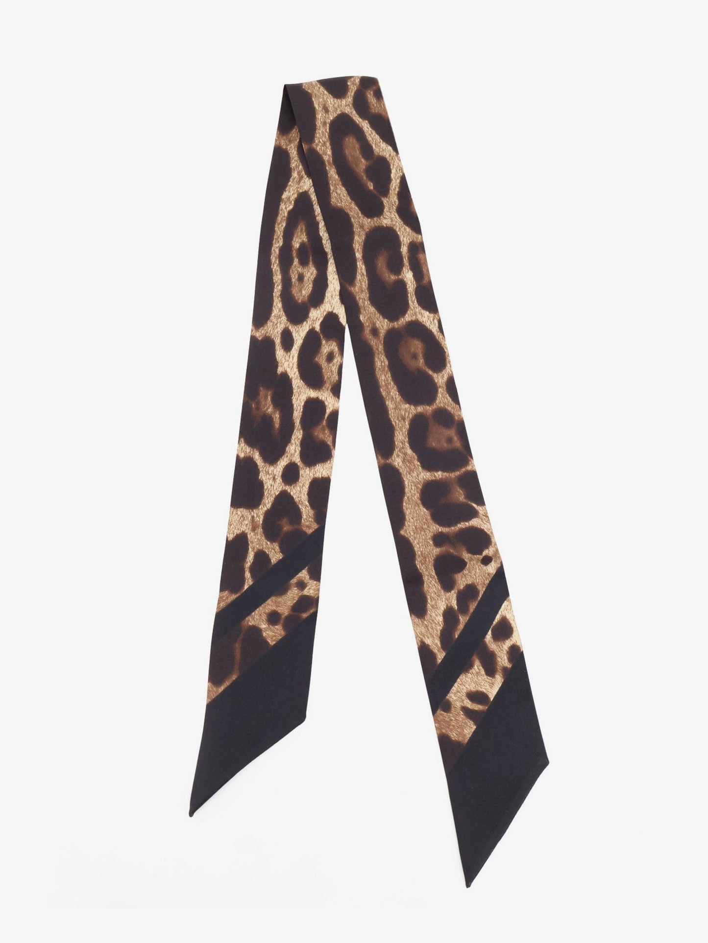 Dolce & Gabbana Women Silk Bandeau With Animal Print DOLCE & GABBANA