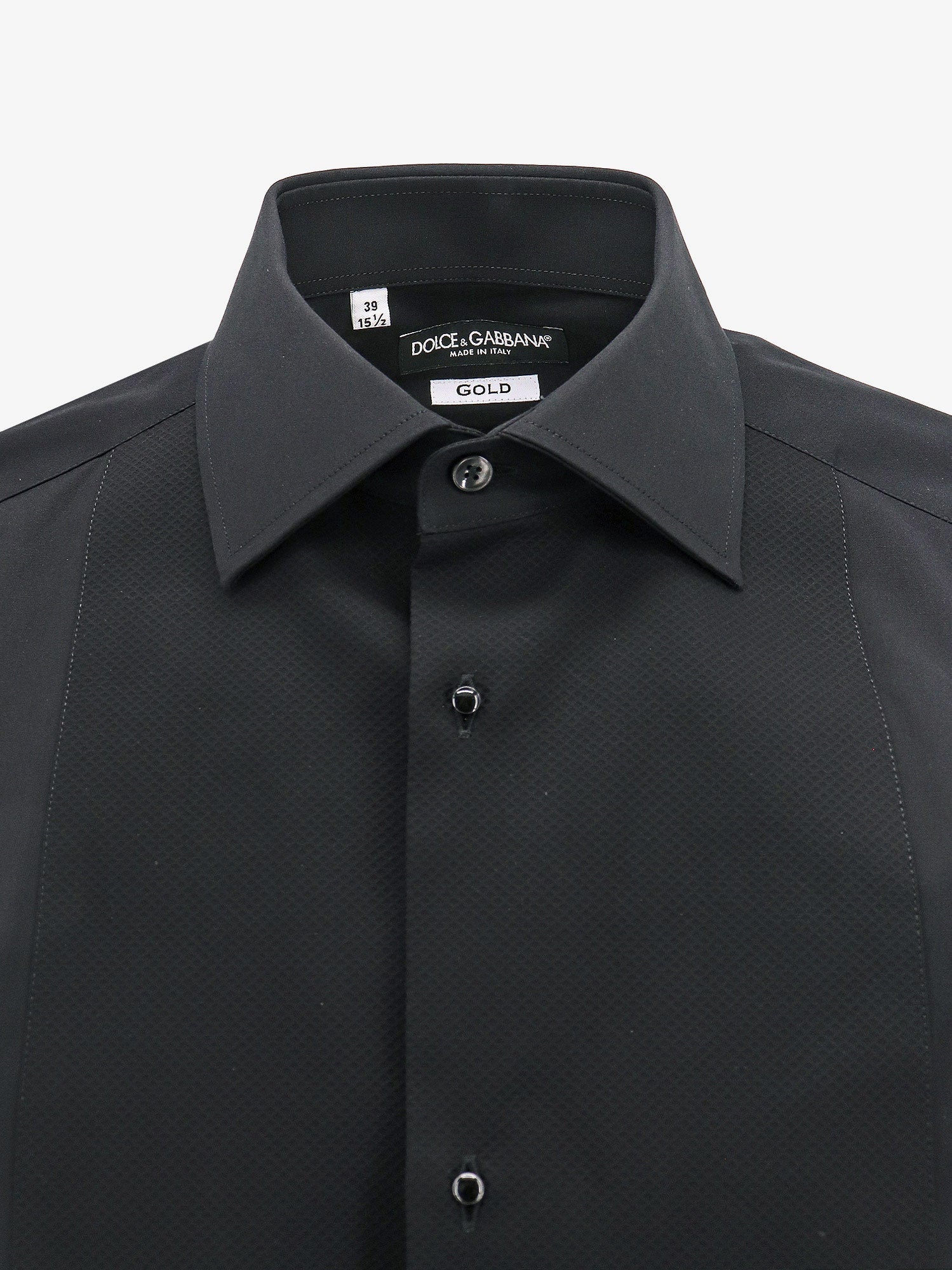 Dolce & Gabbana Men Gold Cotton Shirt DOLCE & GABBANA