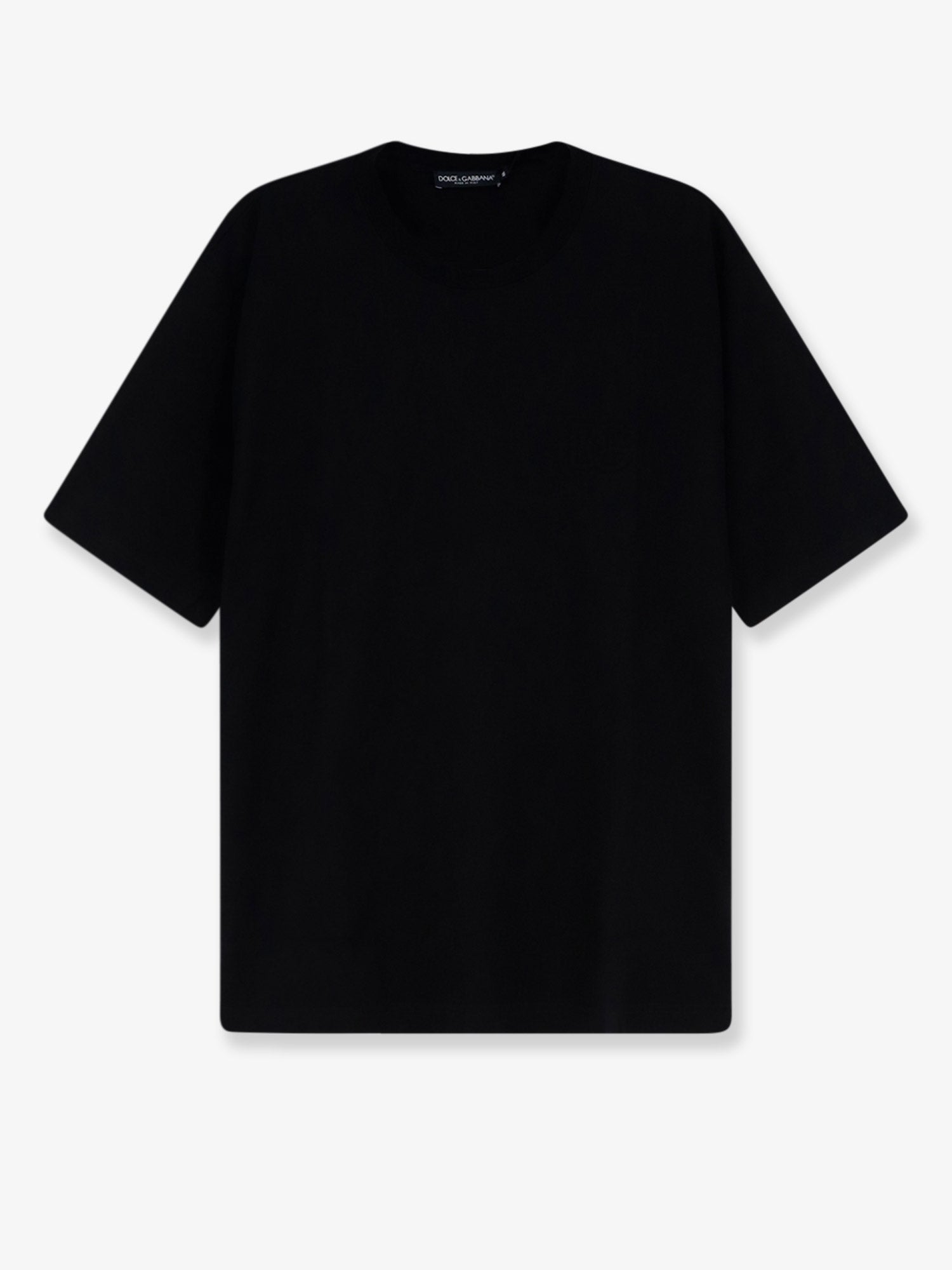 Dolce & Gabbana Men Cotton T-Shirt With Embossed Dg Logo DOLCE & GABBANA