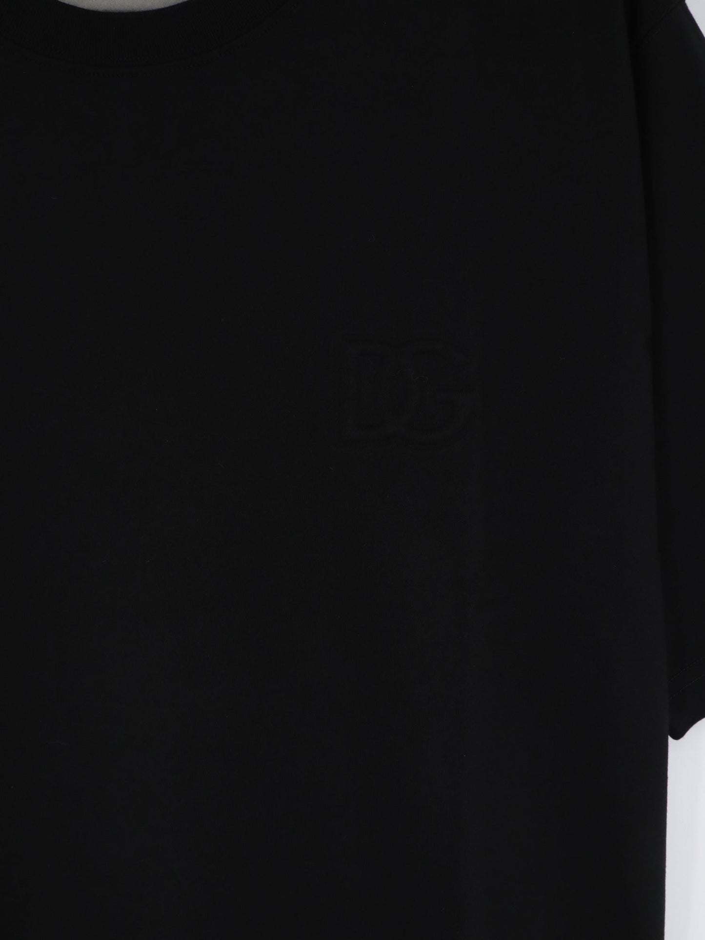 Dolce & Gabbana Men Cotton T-Shirt With Embossed Dg Logo DOLCE & GABBANA
