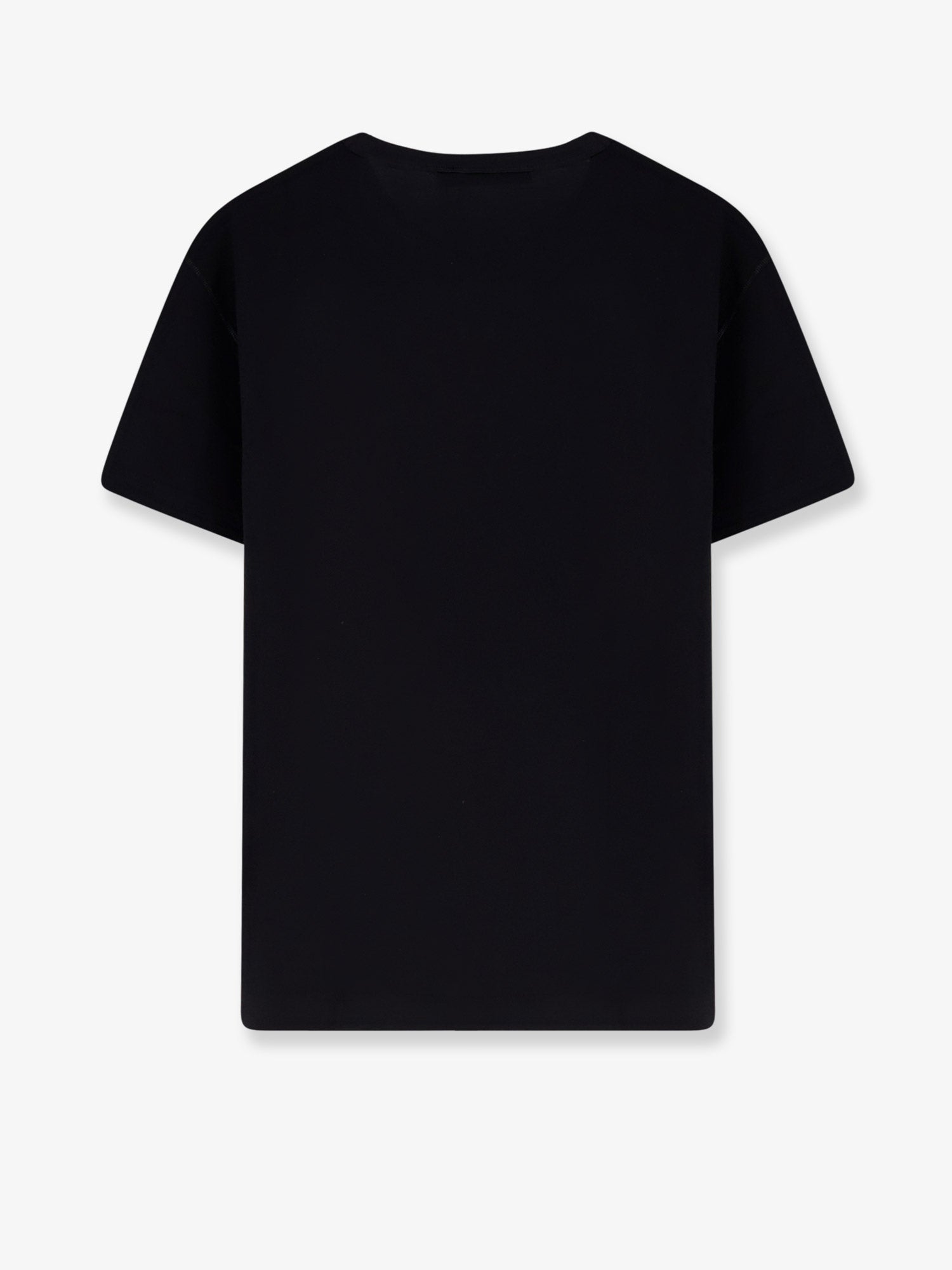 Dolce & Gabbana Men Cotton T-Shirt With Logo Patch DOLCE & GABBANA