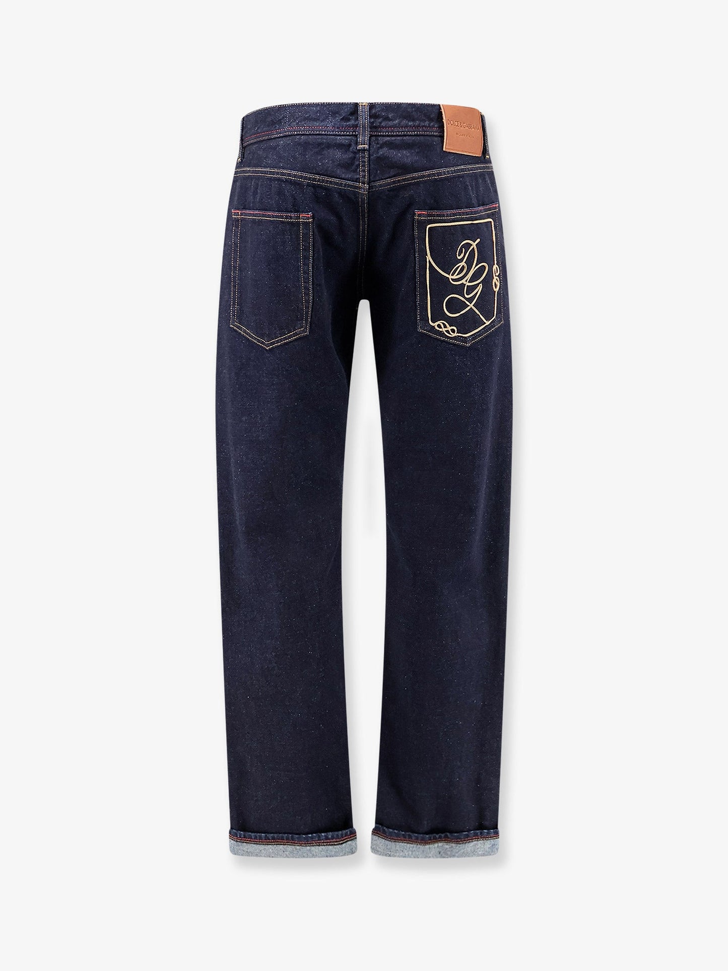 Dolce & Gabbana Men Classic Jeans With Logo Embroidery DOLCE & GABBANA