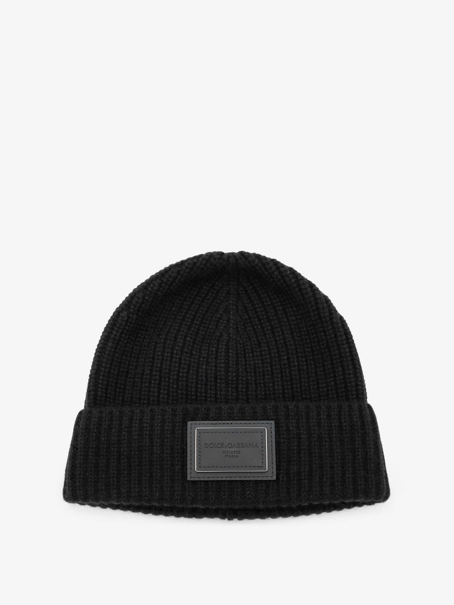 Dolce & Gabbana Men Ribbed Cashmere Hat DOLCE & GABBANA