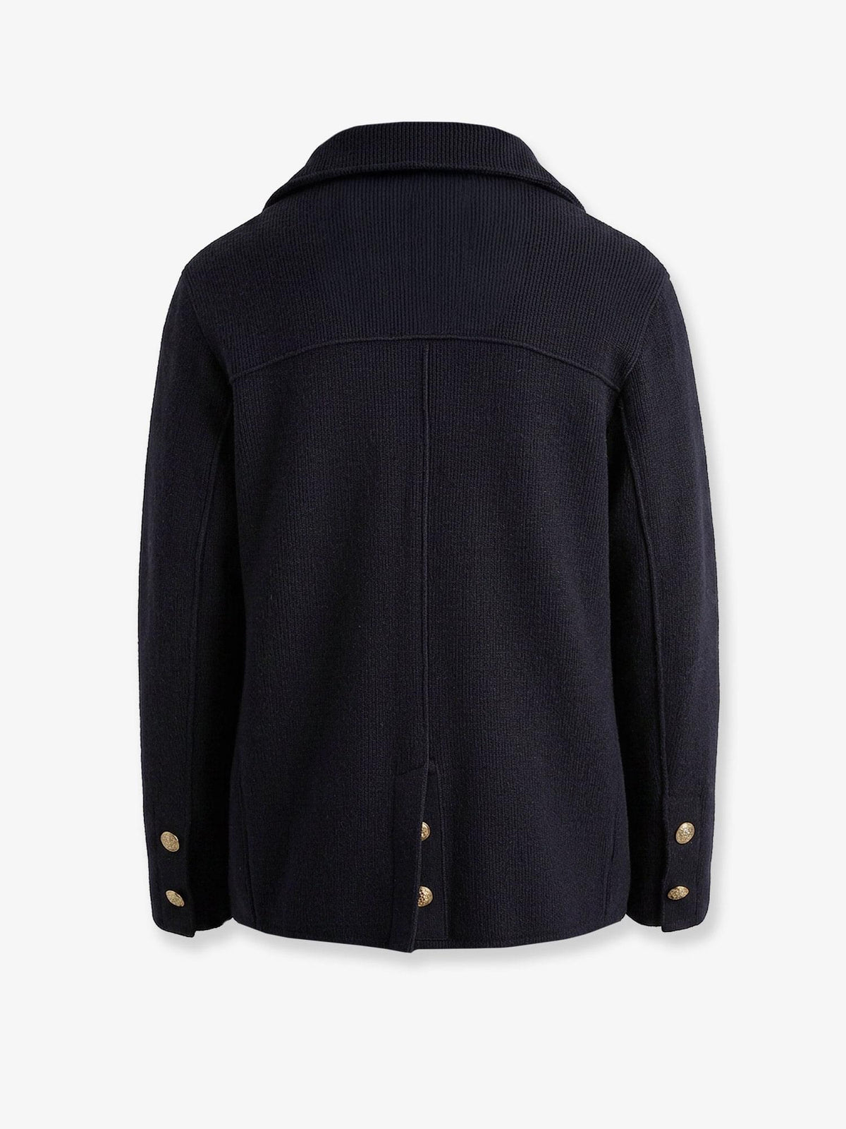 Dolce & Gabbana Men Virgin Wool Blazer With Iconic Crest DOLCE & GABBANA