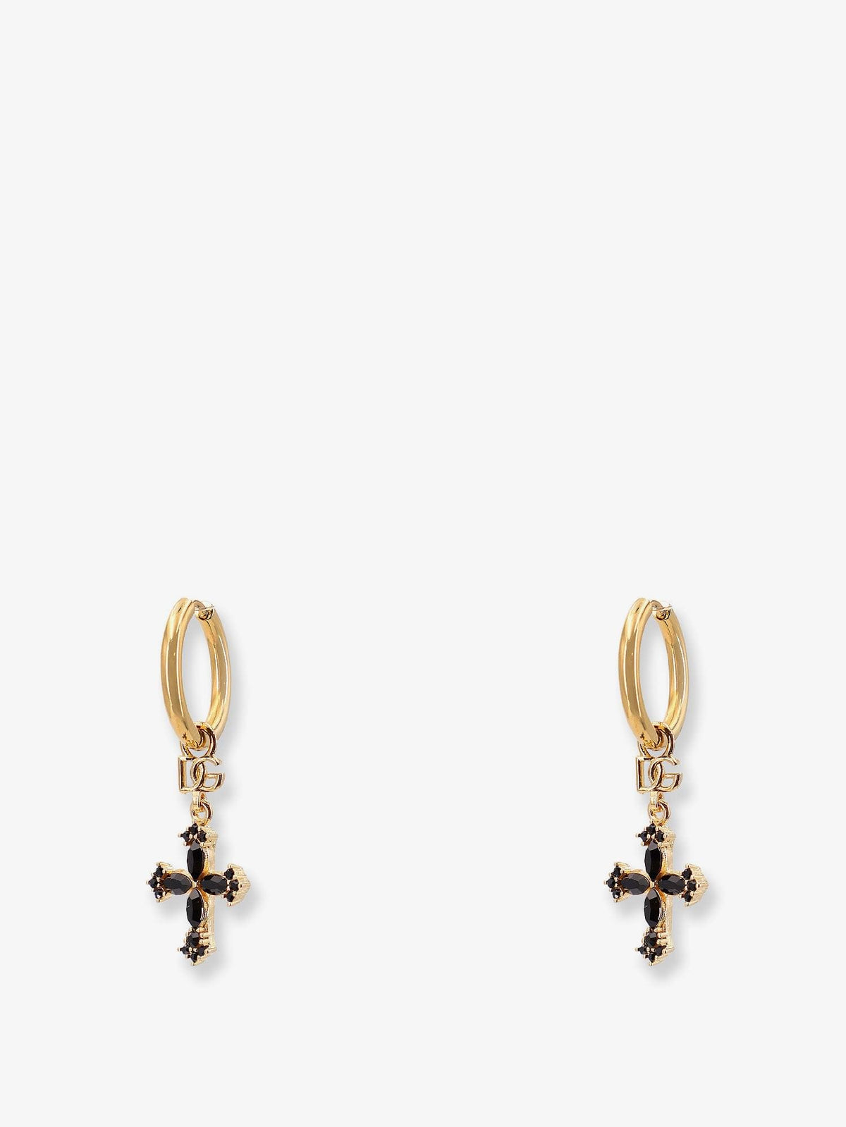 Dolce & Gabbana Women Brass Earrings With Rhinestones DOLCE & GABBANA