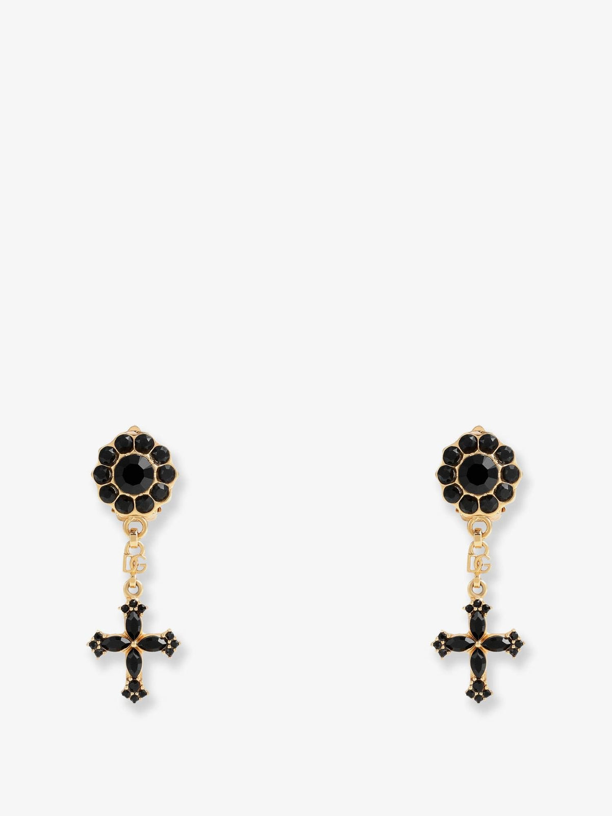 Dolce & Gabbana Women Brass Earrings With Rhinestones DOLCE & GABBANA