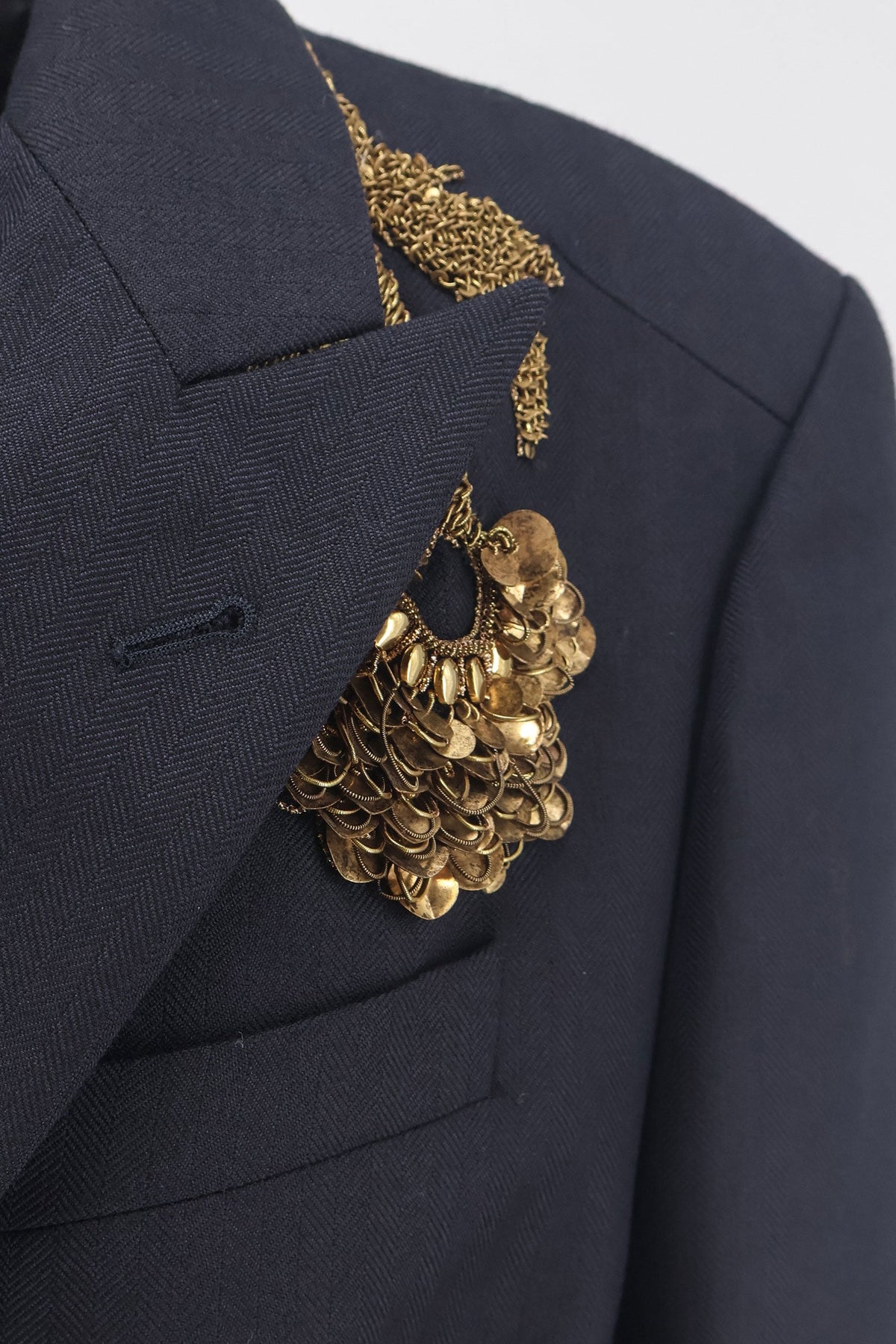 Dries Van Noten Women Barrysta Wool Blazer With Gold Embroidery DRIES VAN NOTEN