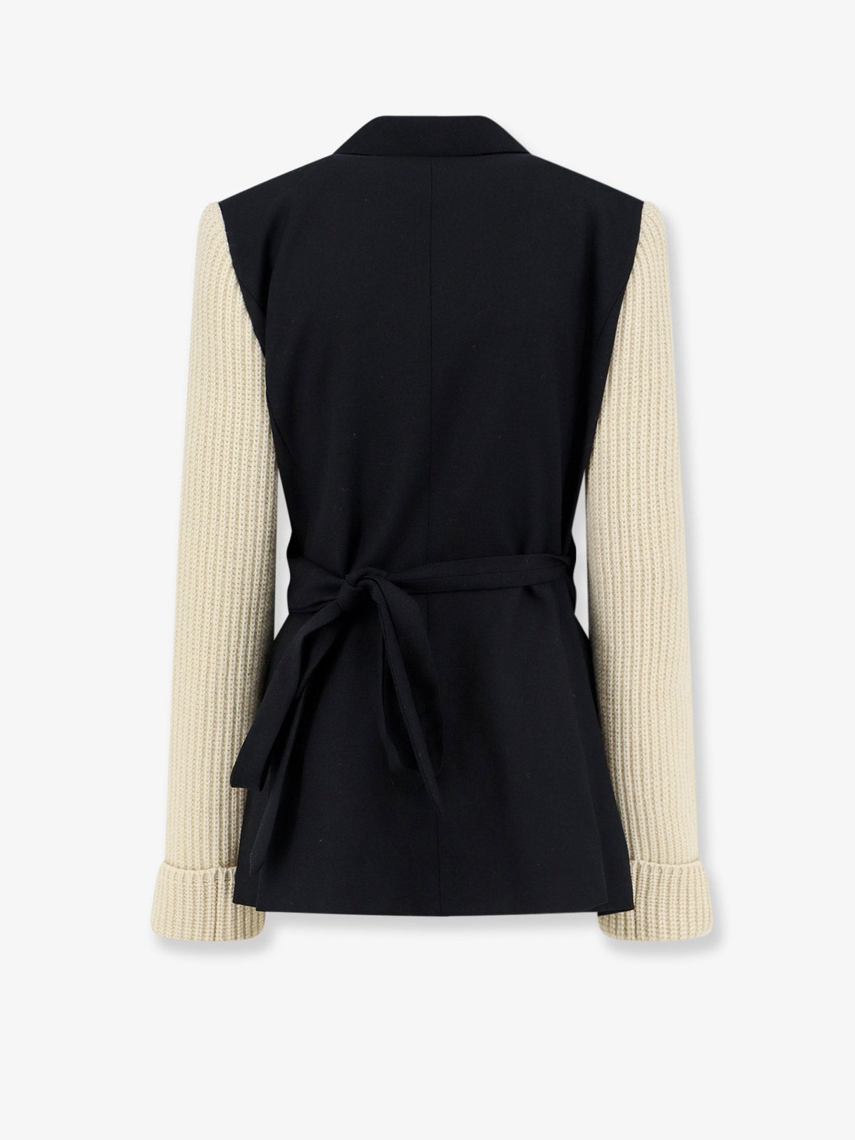 Dries Van Noten Women Beline Bis Wool Blazer With Contrasting Sleeves DRIES VAN NOTEN