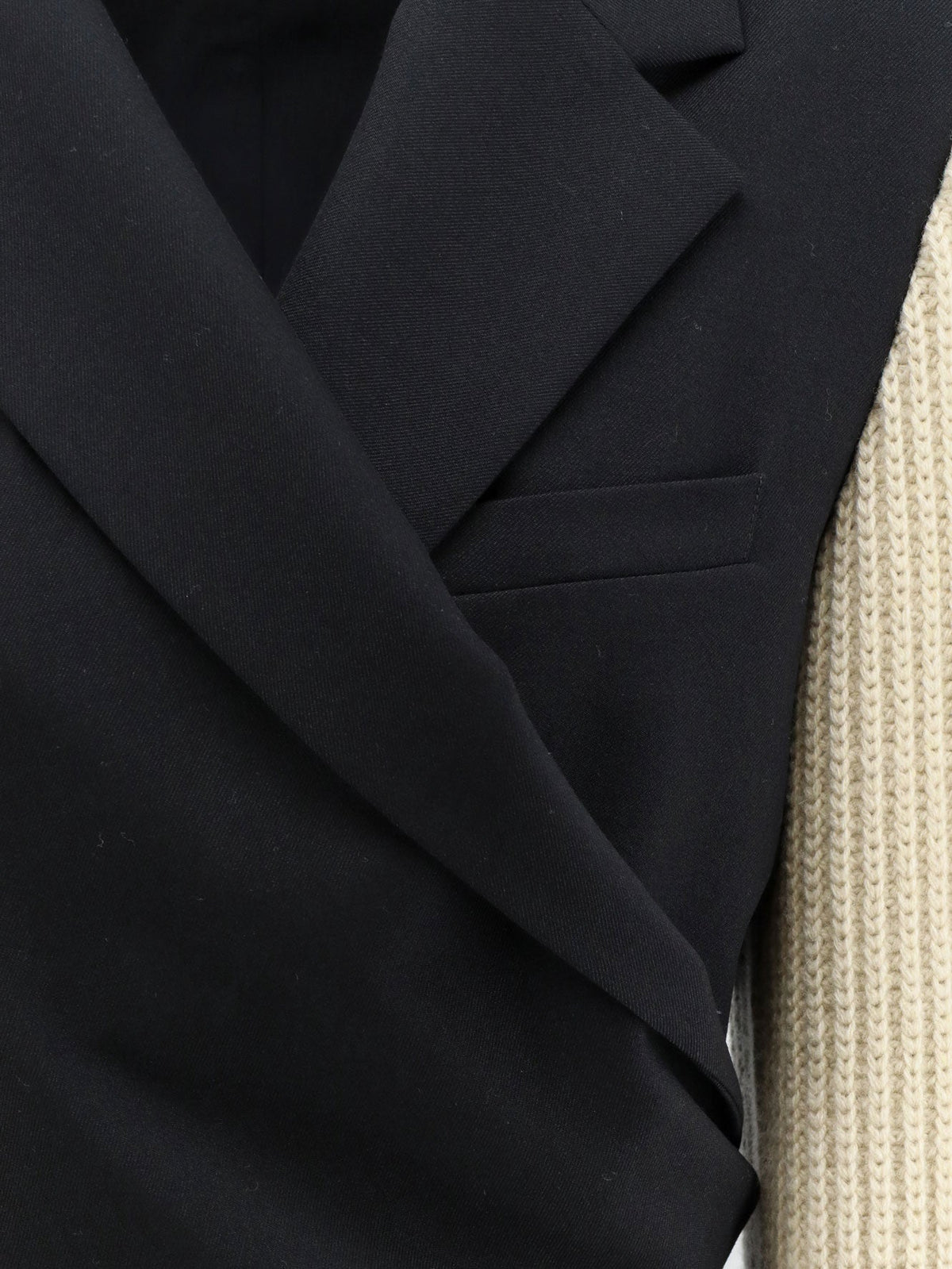Dries Van Noten Women Beline Bis Wool Blazer With Contrasting Sleeves DRIES VAN NOTEN