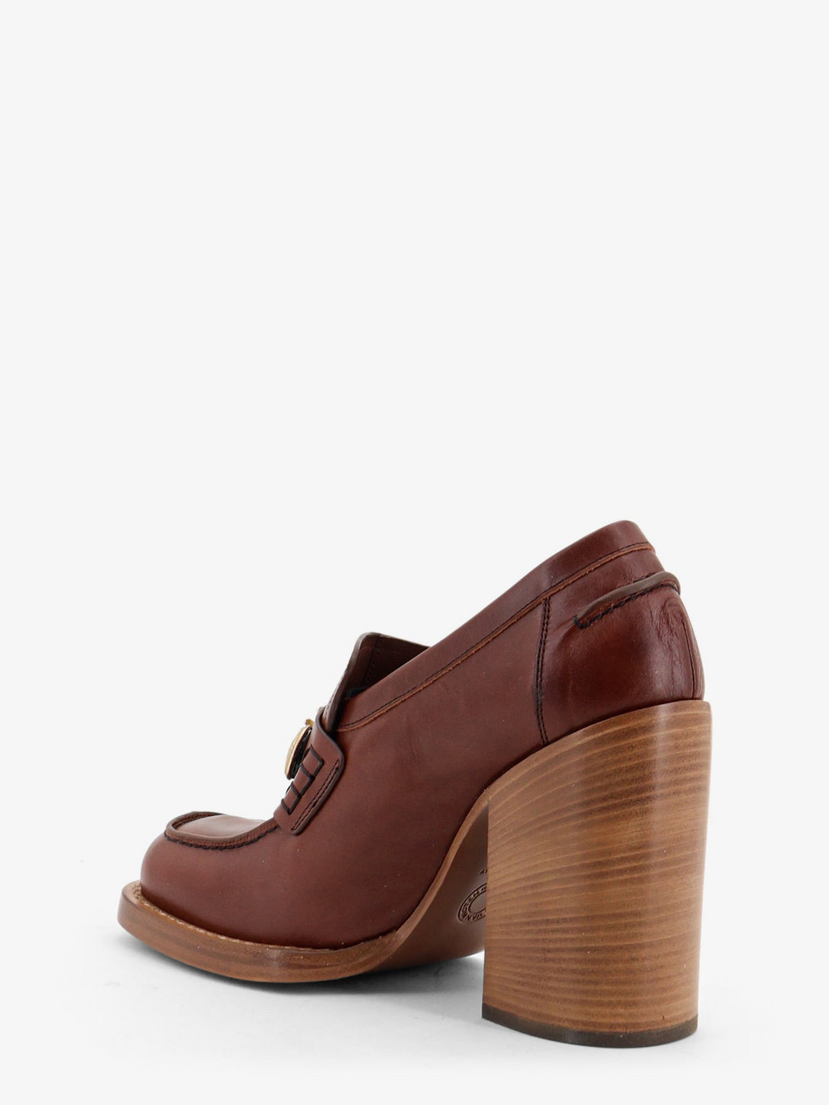 Dries Van Noten Women Leather Loafers With Hells DRIES VAN NOTEN