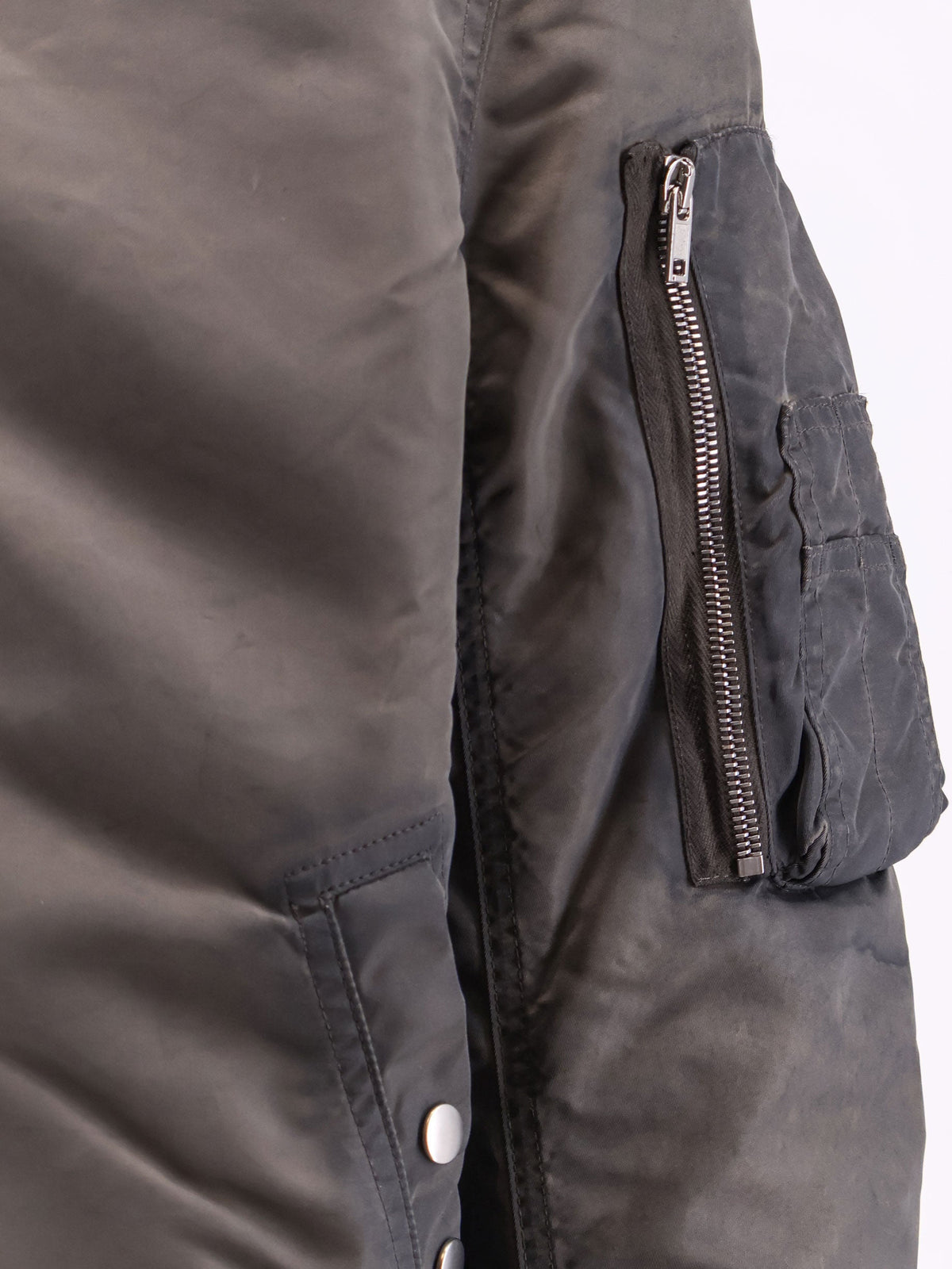 Drkshdw Men Classic Flight Bomber Jacket With Washed-Out Effect DRKSHDW