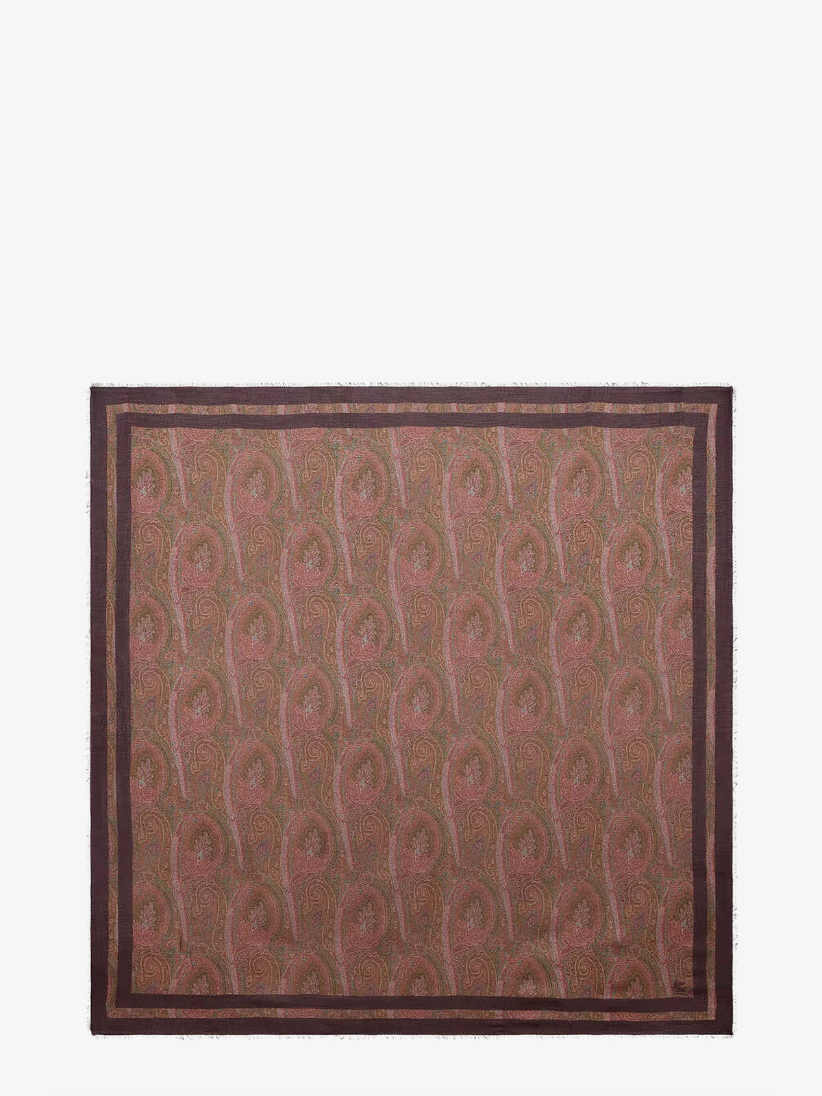 Etro Women Modal And Cashmere Shawl With Paisley Pattern ETRO