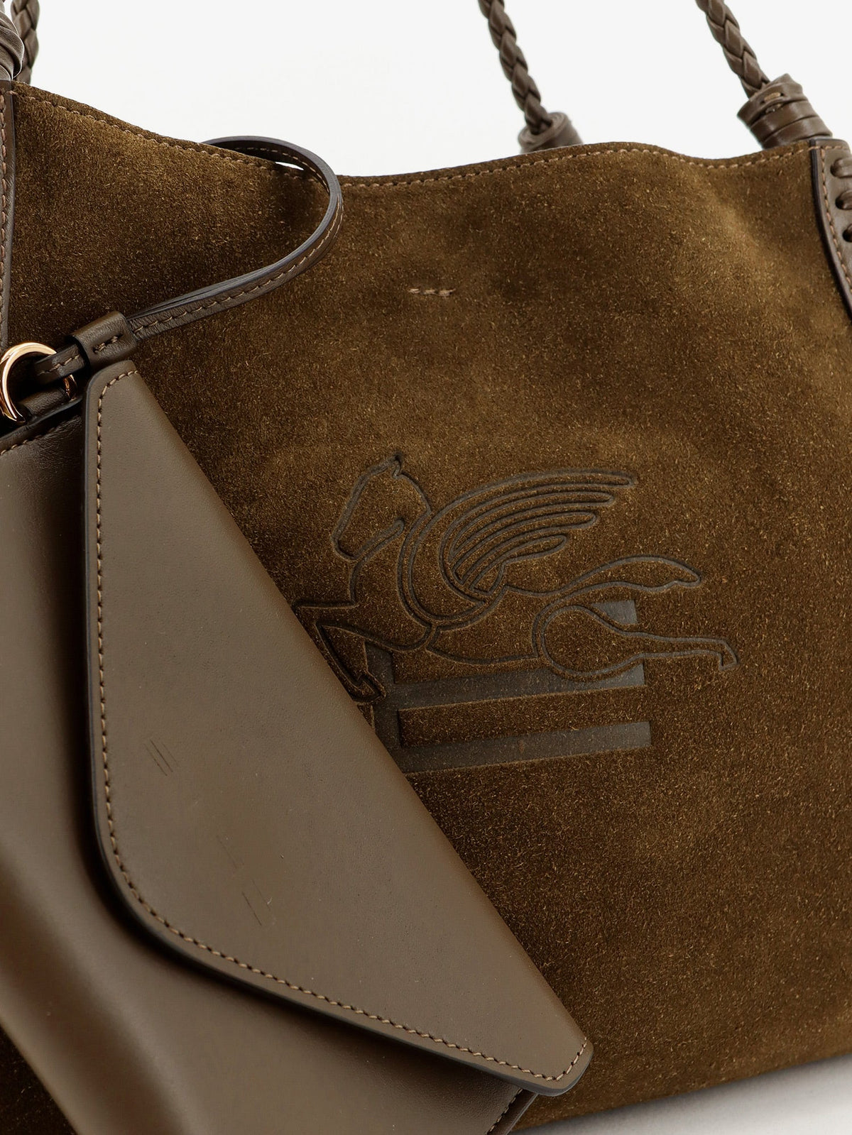 Etro Women Libra S Arnica Suede Shopping Bag ETRO