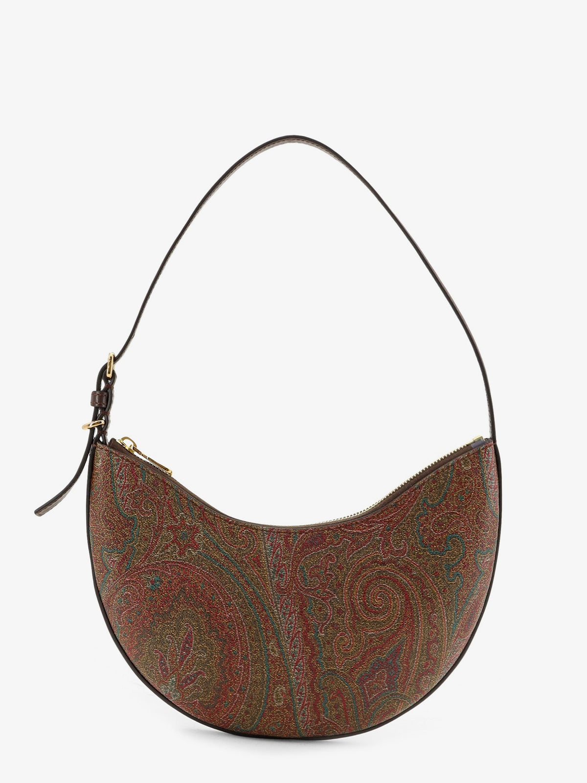 Etro Women Etro Essential S Arnica Hobo Shoulder Bag In Paisley Jacquard Fabric ETRO