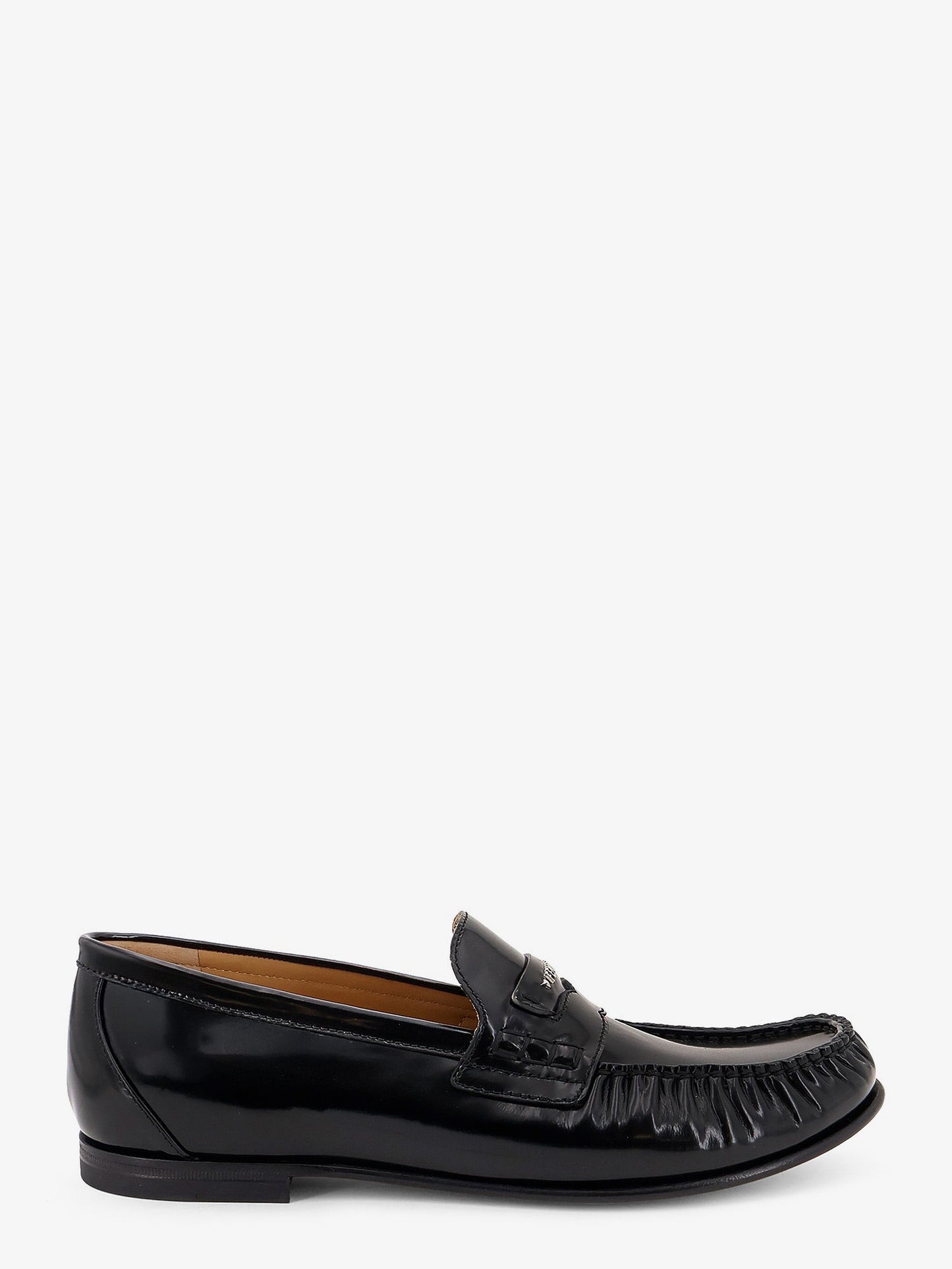 Fendi Men Leather Scrunch Loafers FENDI