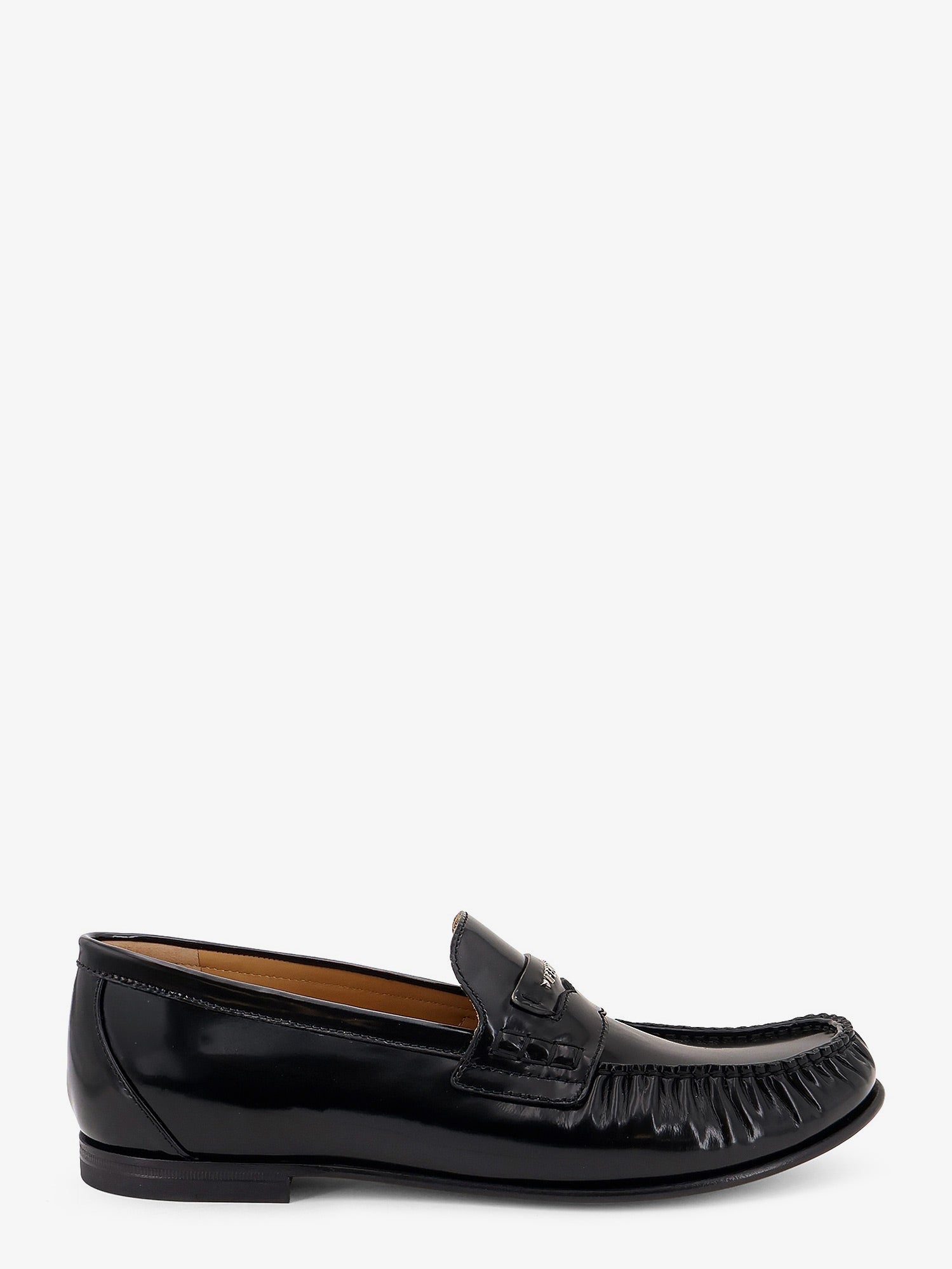Fendi Men Leather Scrunch Loafers FENDI