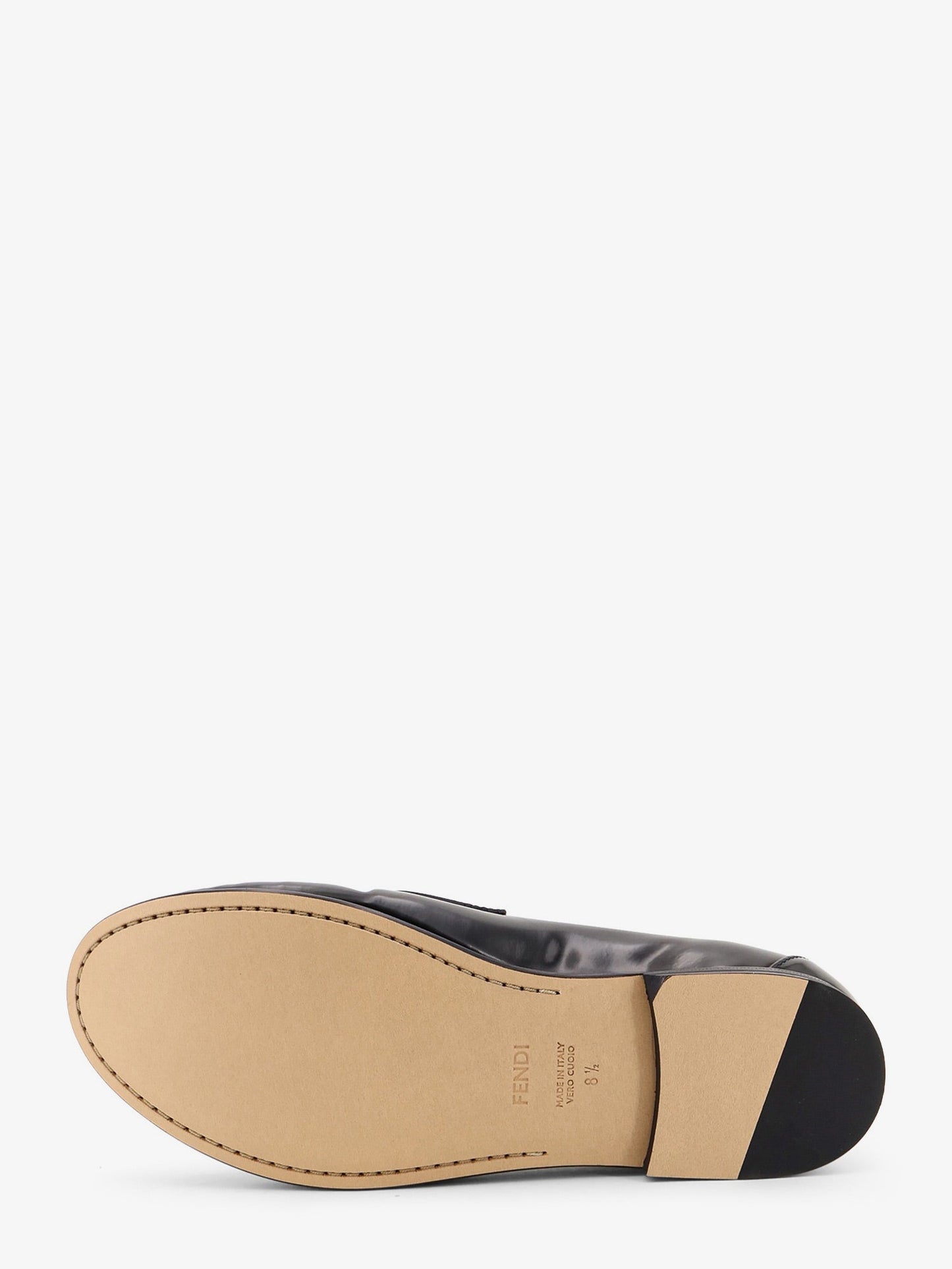 Fendi Men Leather Scrunch Loafers FENDI