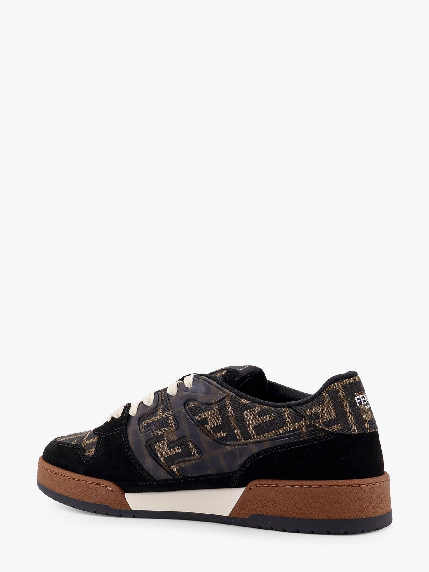 Fendi Men Fendi Match Ff Jacquard And Suede Sneakers FENDI