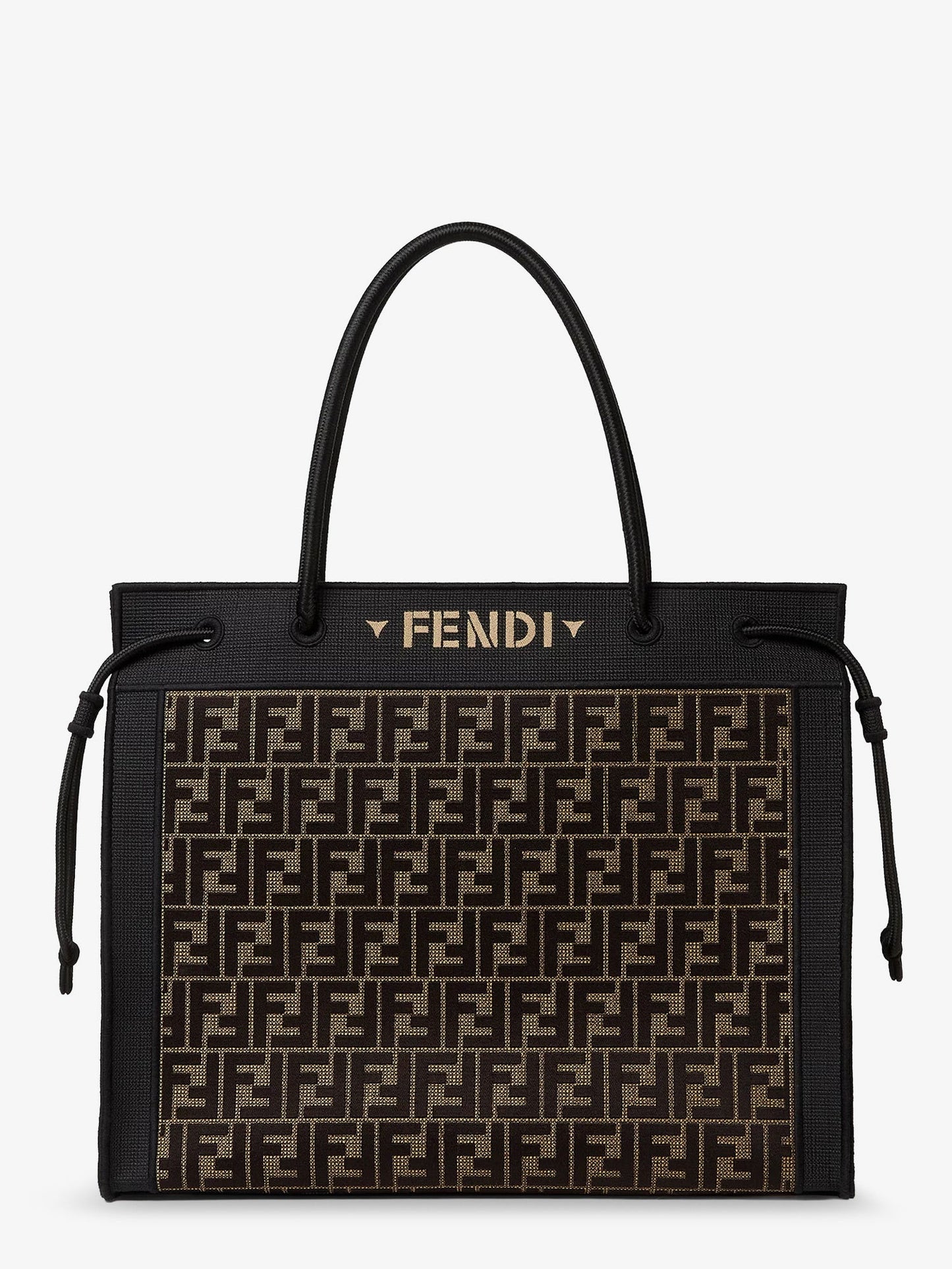 Fendi Women Magic Shopper Bag In Ff Fabric With Embroidered Logo On The Front FENDI