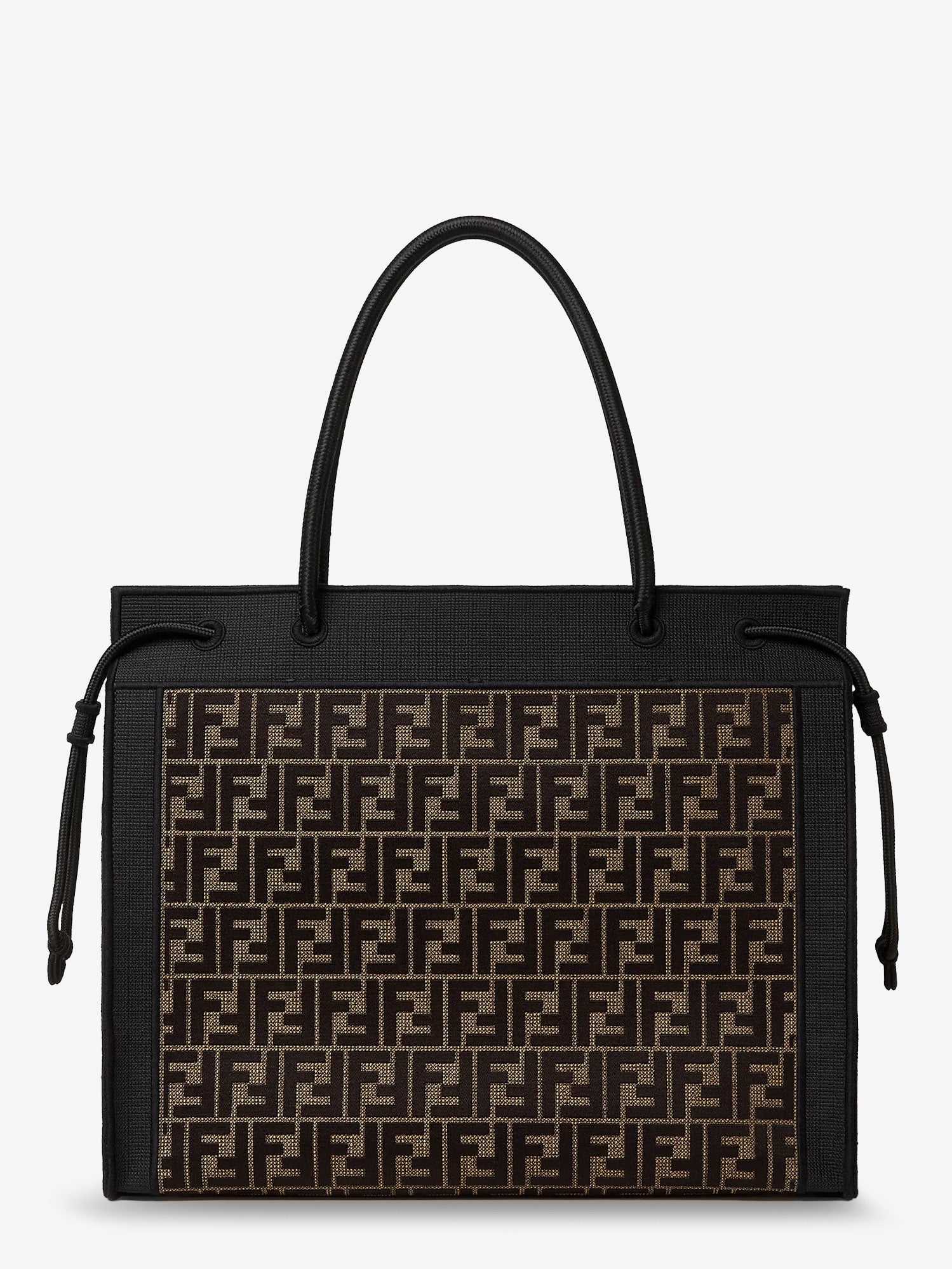 Fendi Women Magic Shopper Bag In Ff Fabric With Embroidered Logo On The Front FENDI