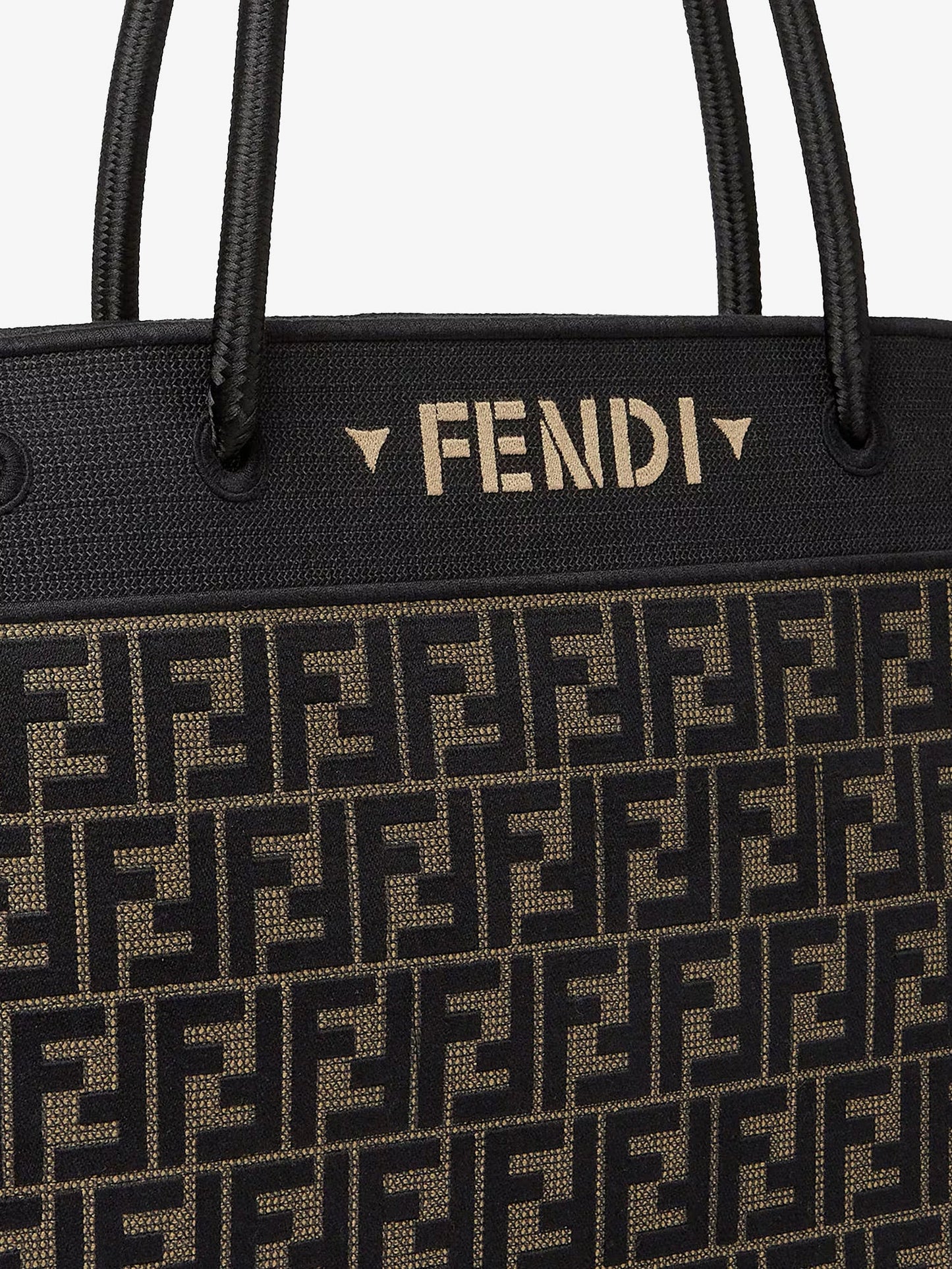 Fendi Women Magic Shopper Bag In Ff Fabric With Embroidered Logo On The Front FENDI