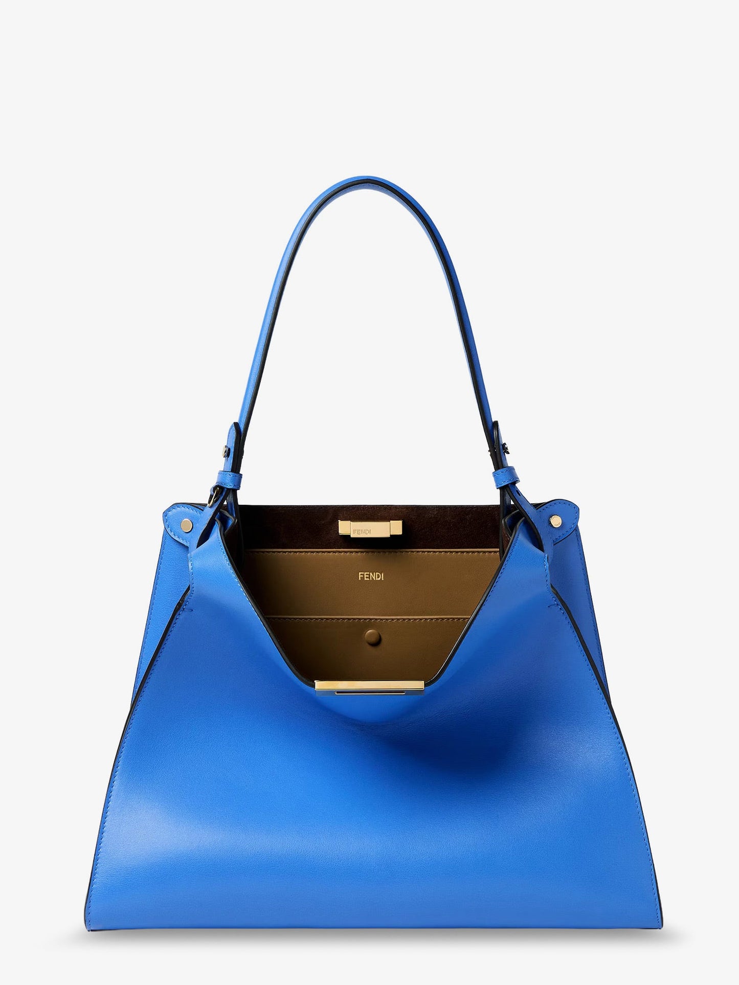 Fendi Women Fendi Way Medium Leather Shoulder Bag With Contrasting Lining FENDI