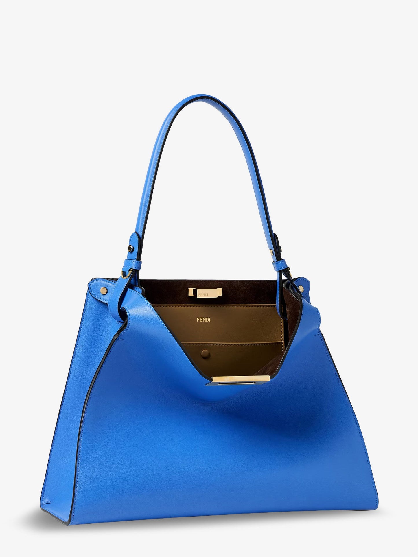 Fendi Women Fendi Way Medium Leather Shoulder Bag With Contrasting Lining FENDI