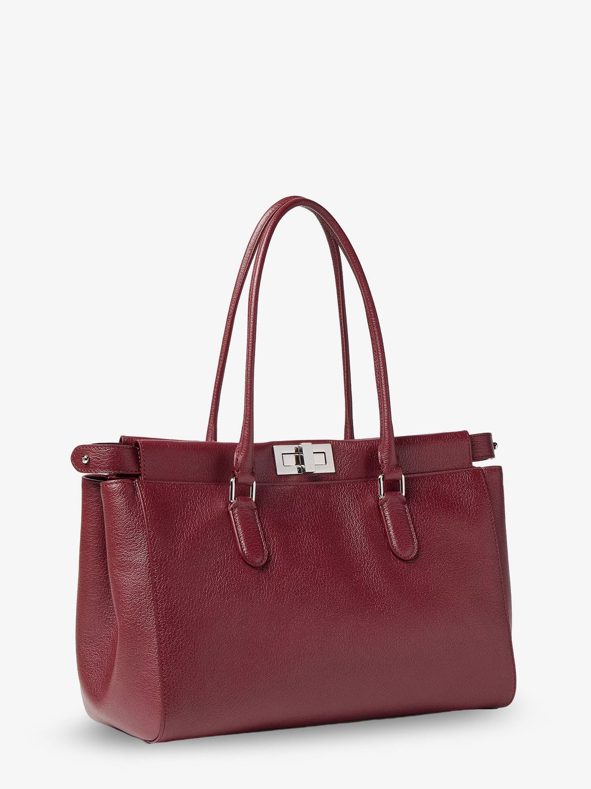 Fendi Women Peekaboo Tote Leather Shoulder Bag FENDI