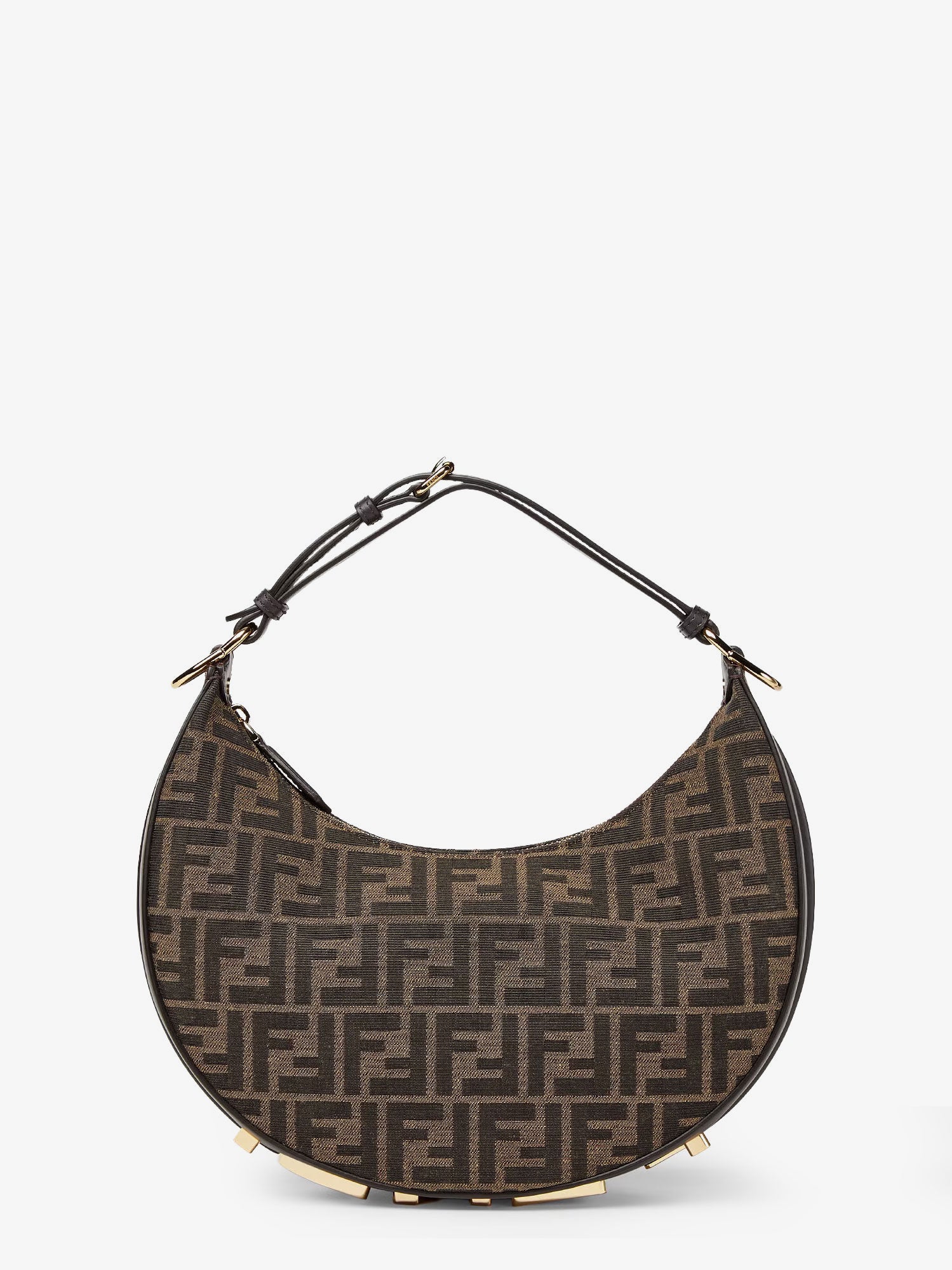 Fendi Women Fendigraphy Small Ff Jacquard Fabric Handbag FENDI