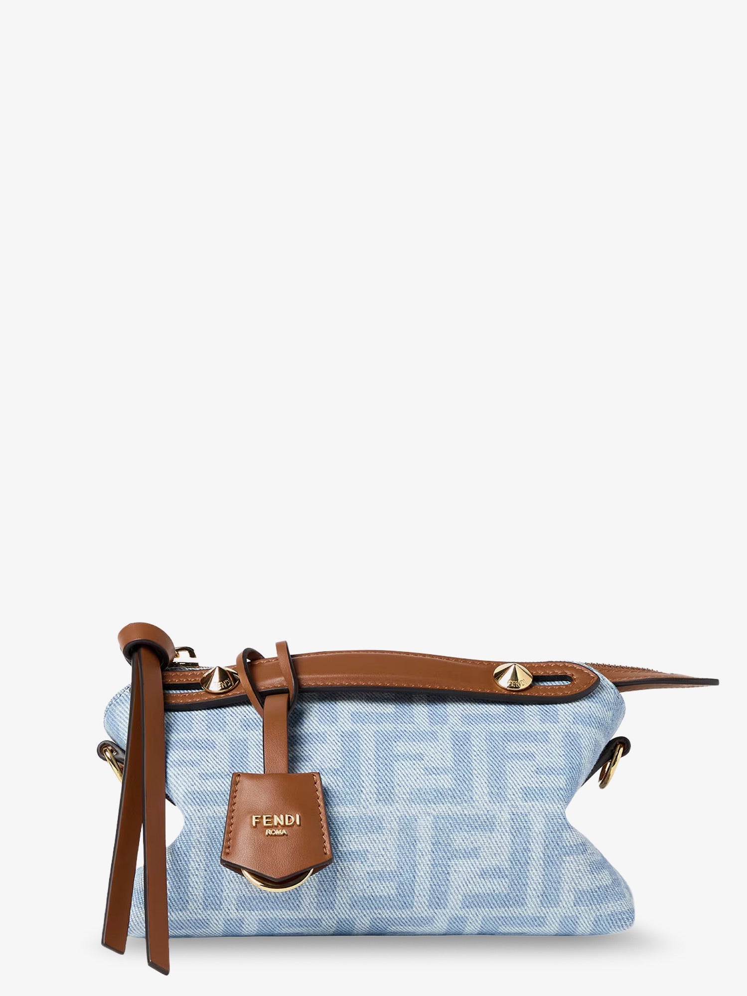 Fendi Women By The Way Soft Mini Ff Denim Handbag FENDI
