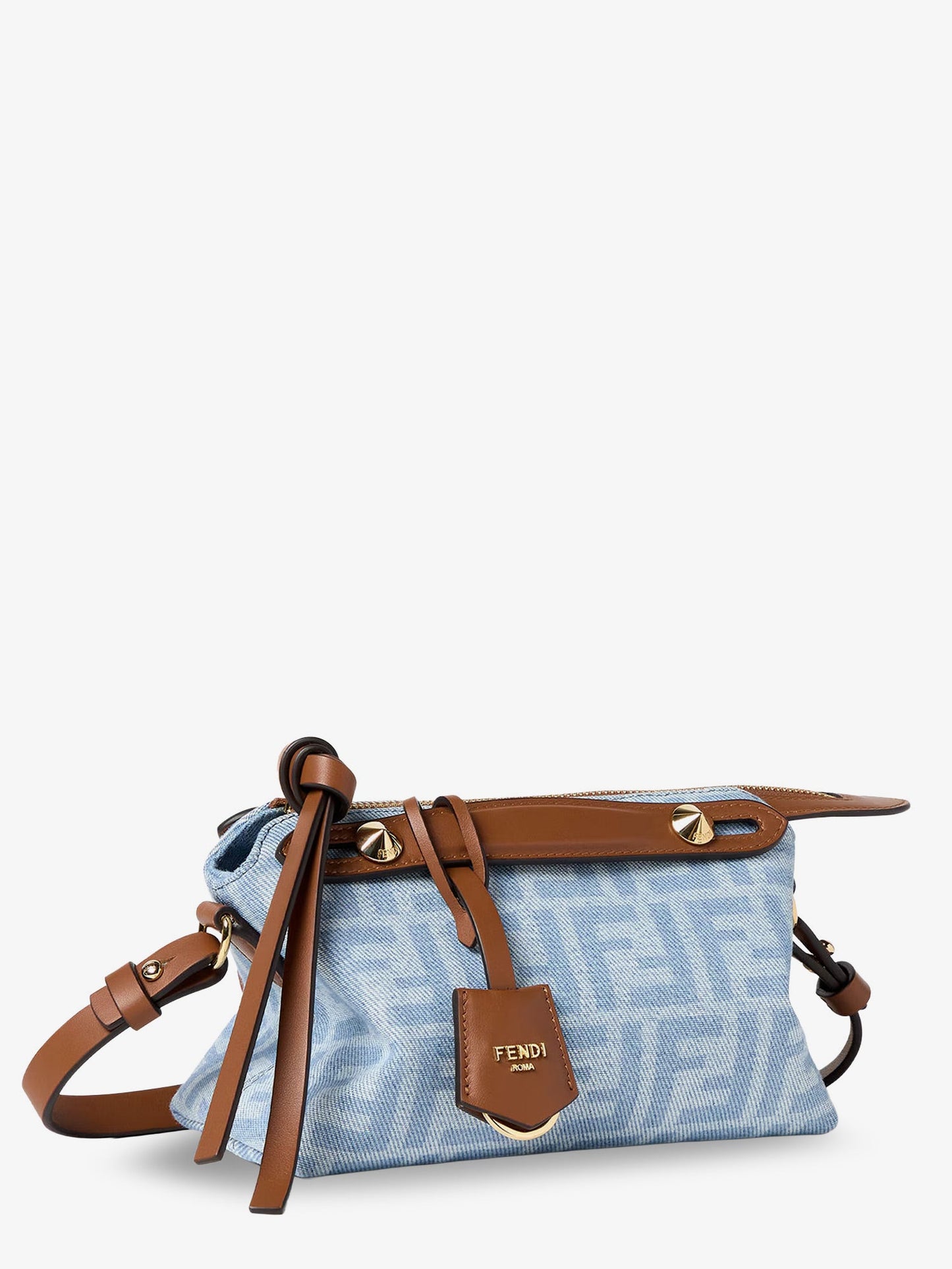 Fendi Women By The Way Soft Mini Ff Denim Handbag FENDI