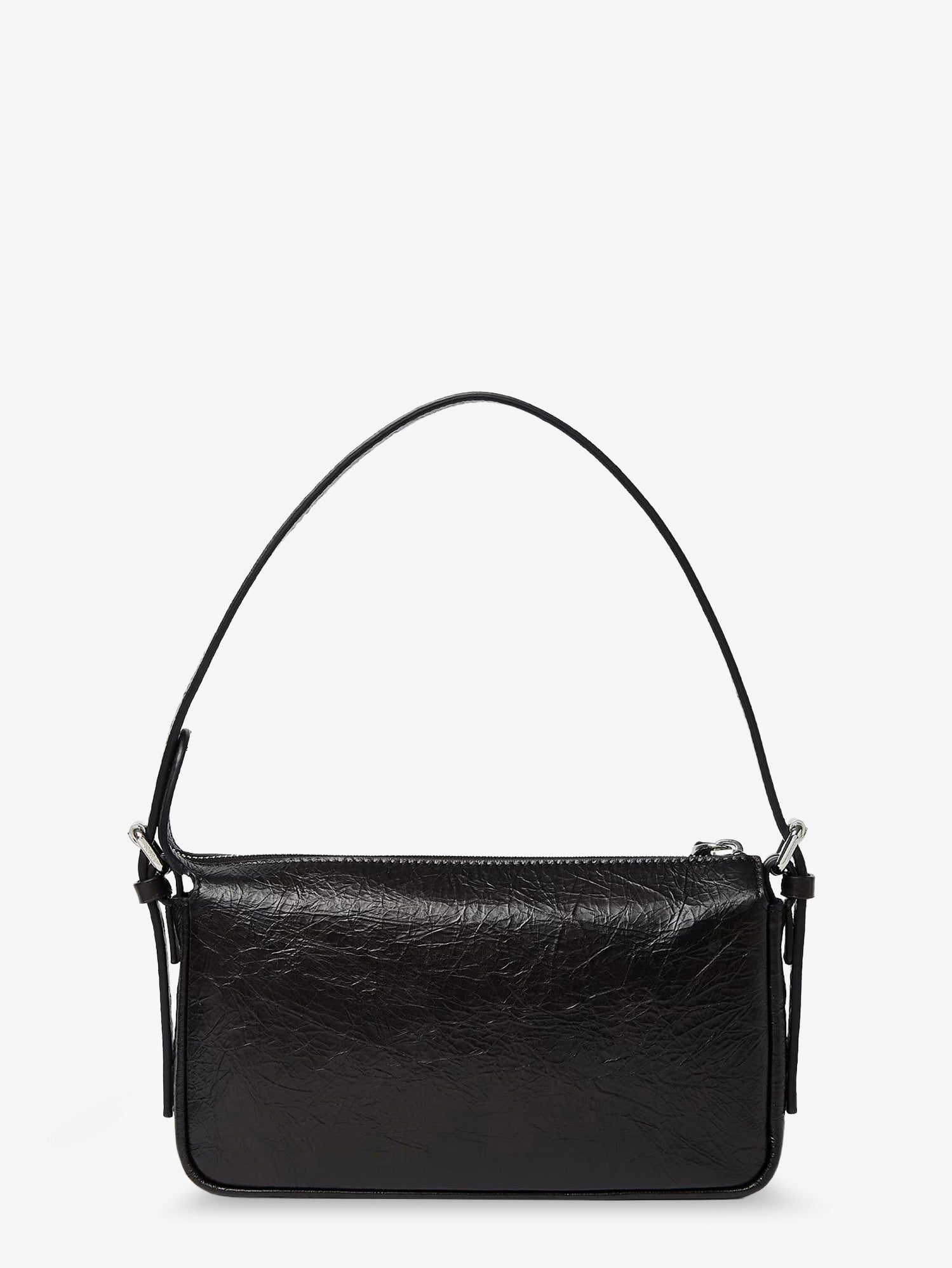Fendi Women Zip Top Small Vintage-Effect Leather Shoulder Bag FENDI