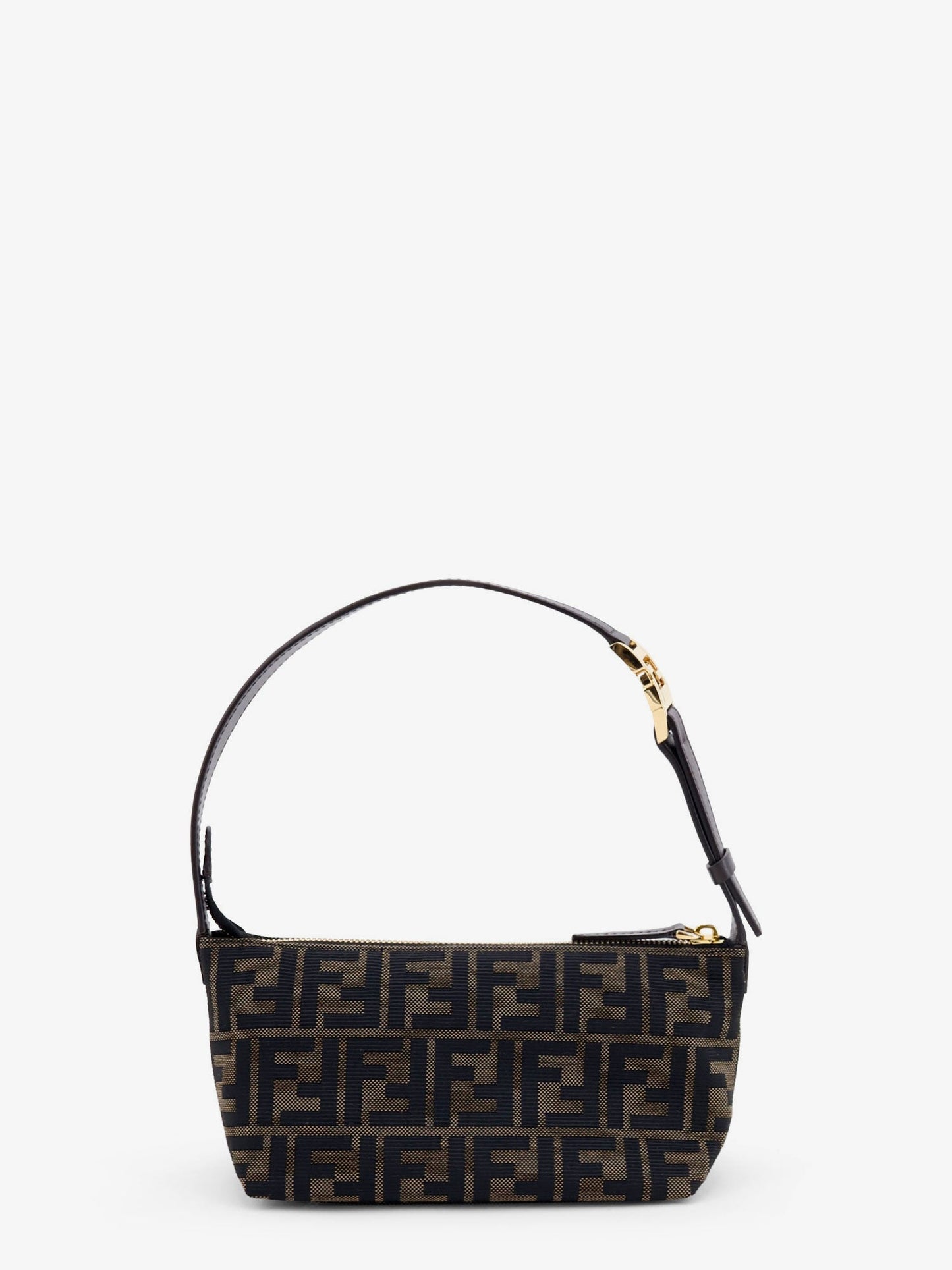 Fendi Women Vanity Pouch Ff Jacquard Fabric Small Handbag FENDI