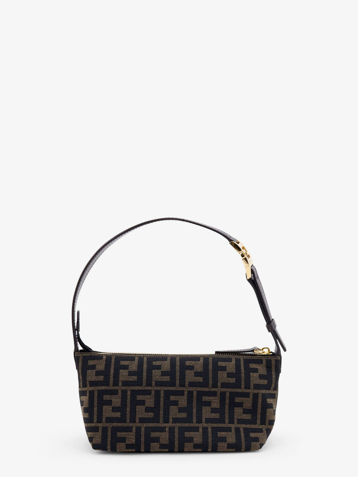 Fendi Women Vanity Pouch Ff Jacquard Fabric Small Handbag FENDI