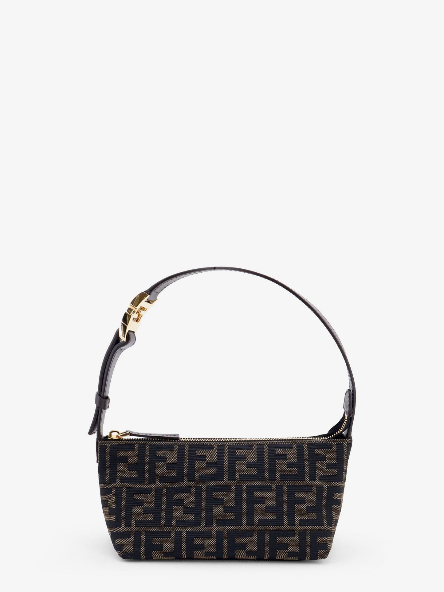 Fendi Women Vanity Pouch Ff Jacquard Fabric Small Handbag FENDI