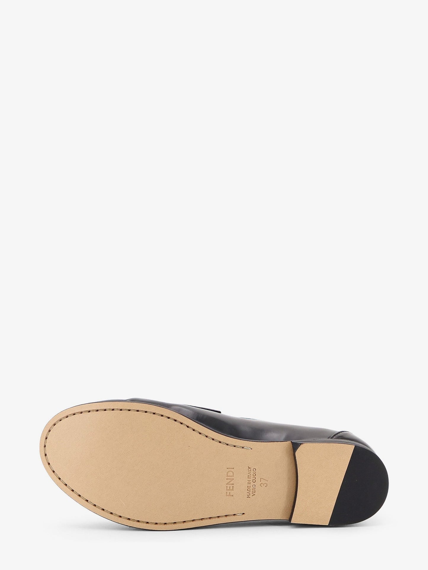 Fendi Women Leather Scrunch Loafers FENDI
