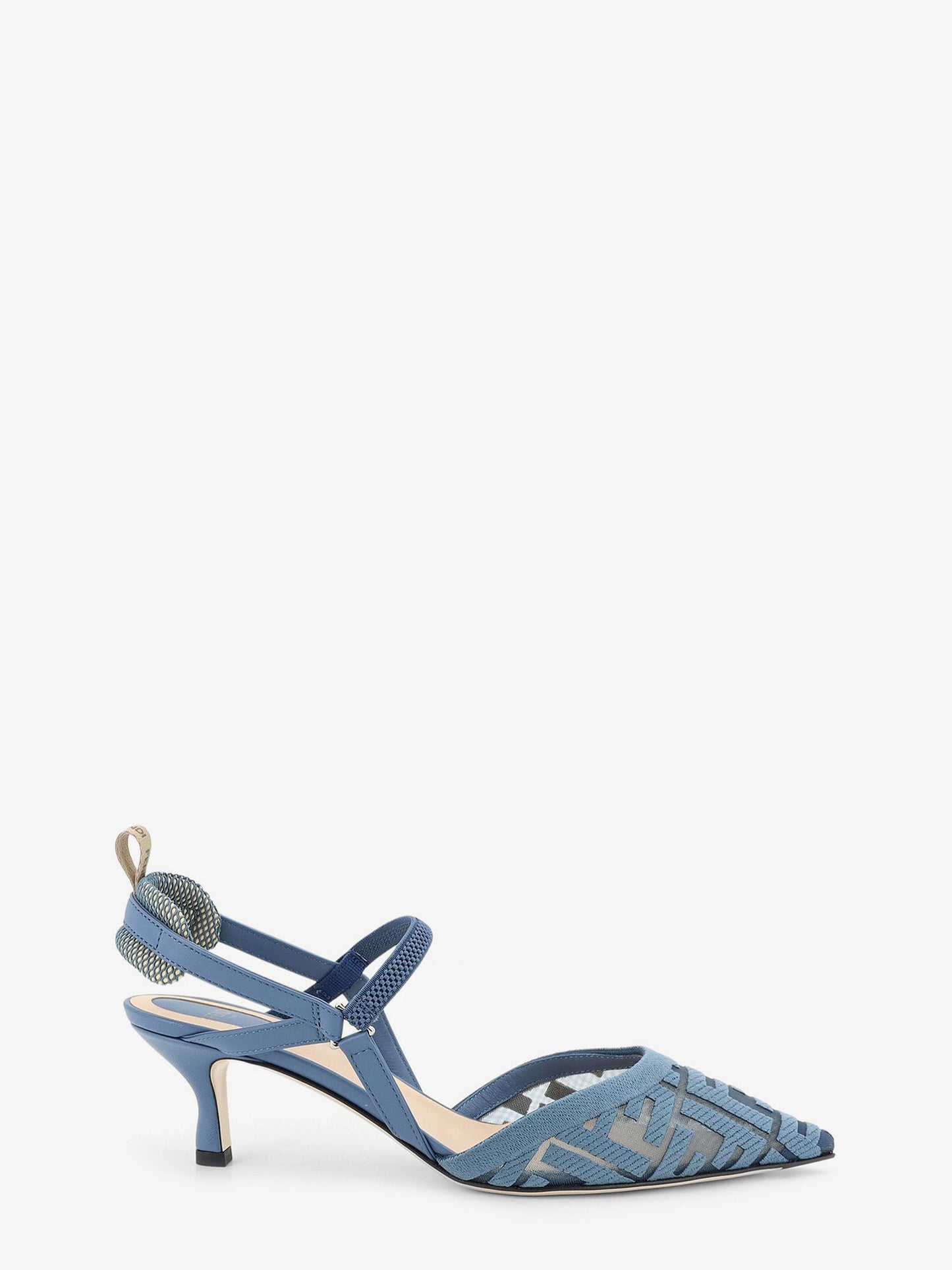 Fendi Women Colibri Mesh Pump With Ff Embroidery FENDI