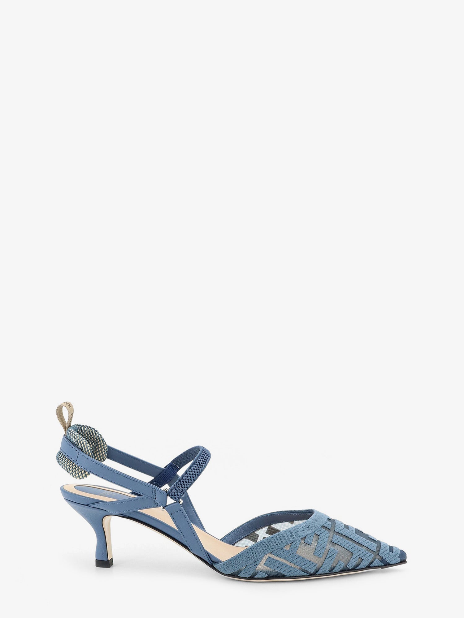 Fendi Women Colibri Mesh Pump With Ff Embroidery FENDI